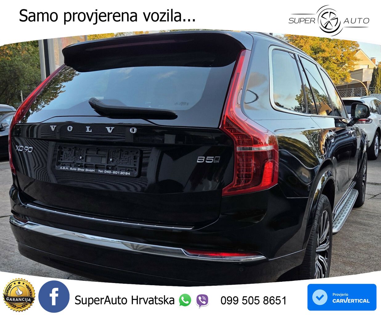 Volvo XC90 2.0 B5 Diesel AWD Automatic ZRAČNI+ACC+GR SJED+KAM+PANO