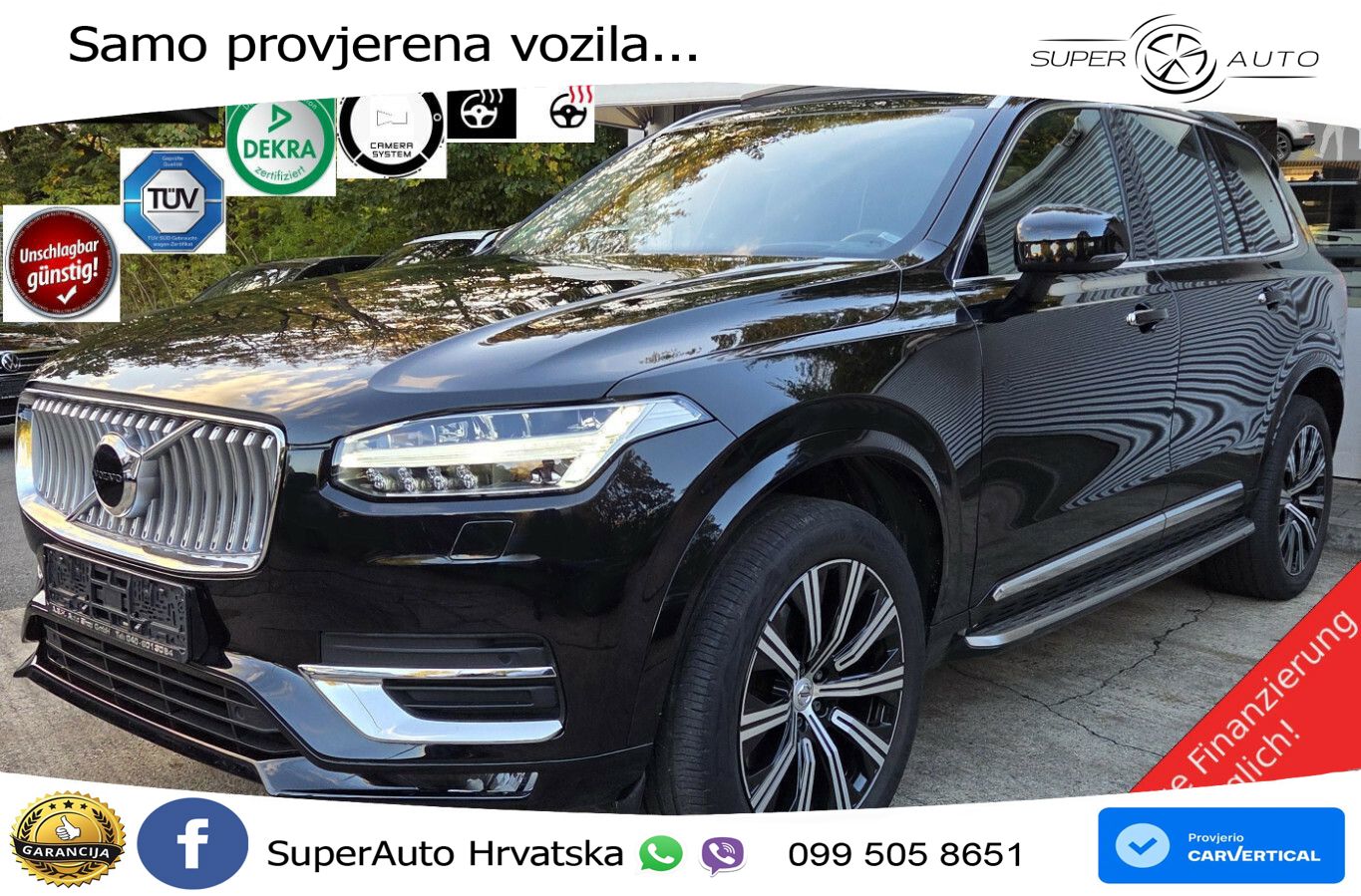 Volvo XC90 2.0 B5 Diesel AWD Automatic ZRAČNI+ACC+GR SJED+KAM+PANO