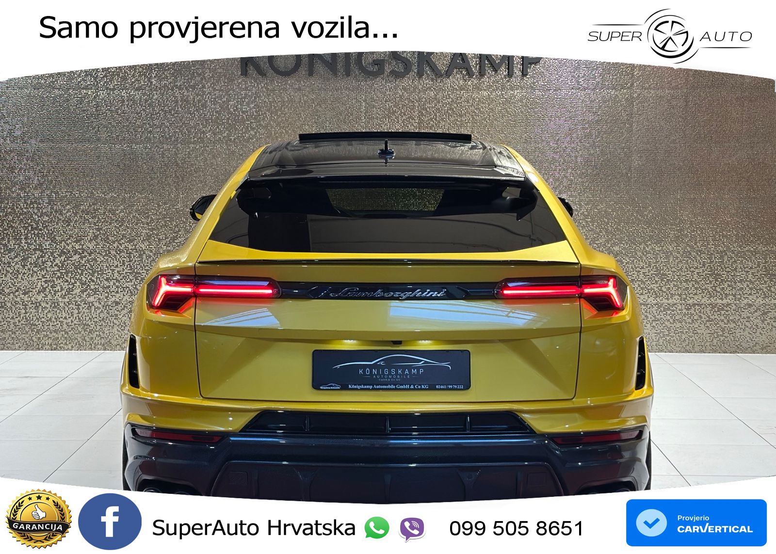 Lamborghini Urus S 4.0 V8 (666 KS) 4WD Automatic ACC+HEAD+4xGR SJED+360+PANO