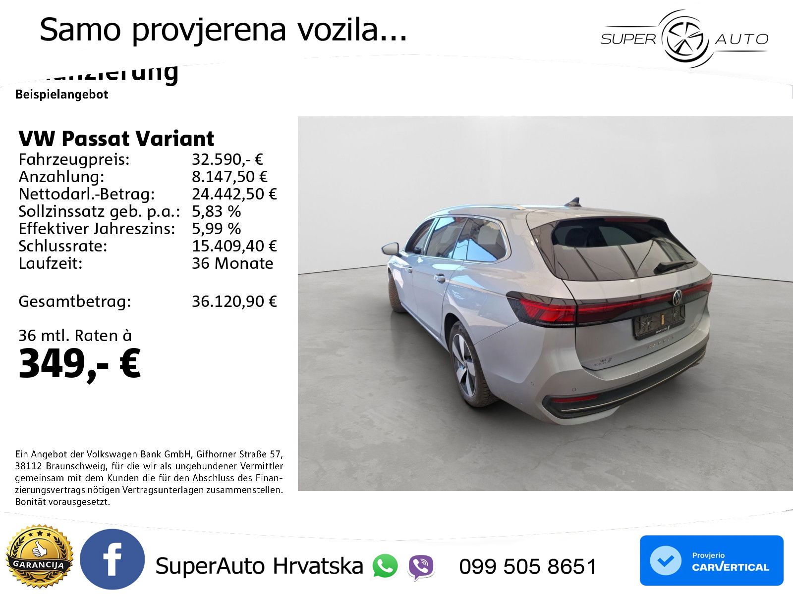 Volkswagen Passat Variant 1.5 TSI (204 KS) eHybrid DSG Business LED+GR SJED+ACC