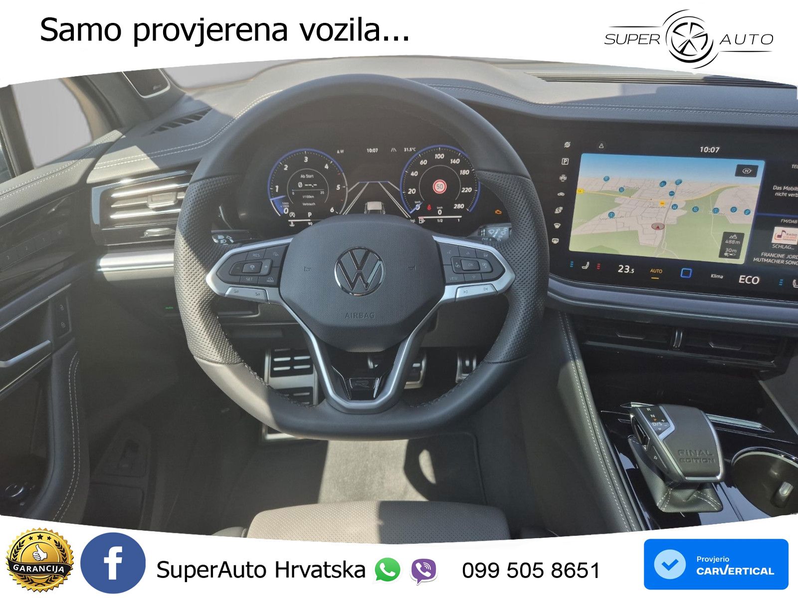 Volkswagen Touareg 3.0 V6 TDI (286 KS) 4MOTION Tiptronic ZRAČNI+ACC+GR SJED+KAM+PANO