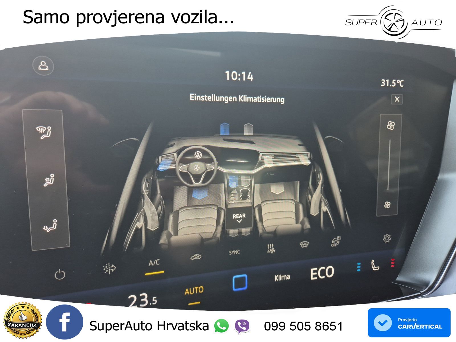 Volkswagen Touareg 3.0 V6 TDI (286 KS) 4MOTION Tiptronic ZRAČNI+ACC+GR SJED+KAM+PANO