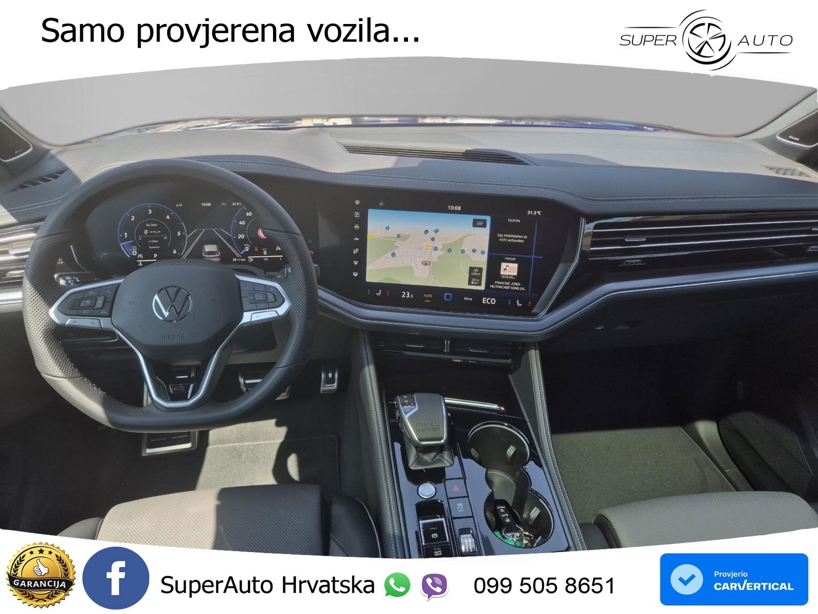 Volkswagen Touareg 3.0 V6 TDI (286 KS) 4MOTION Tiptronic ZRAČNI+ACC+GR SJED+KAM+PANO