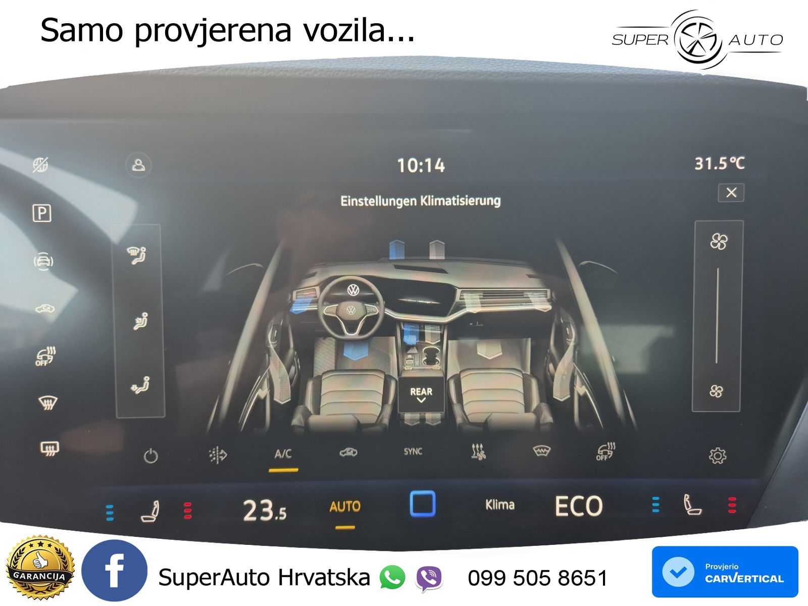Volkswagen Touareg 3.0 V6 TDI (286 KS) 4MOTION Tiptronic ZRAČNI+ACC+GR SJED+KAM+PANO