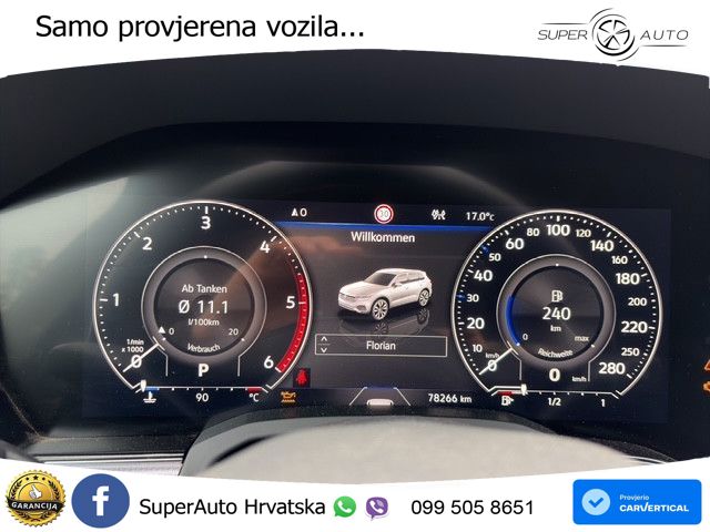 Volkswagen Touareg 3.0 V6 TDI (231 KS) 4MOTION Tiptronic R-Line ZRAČNI+ACC+GR SJED+KAM