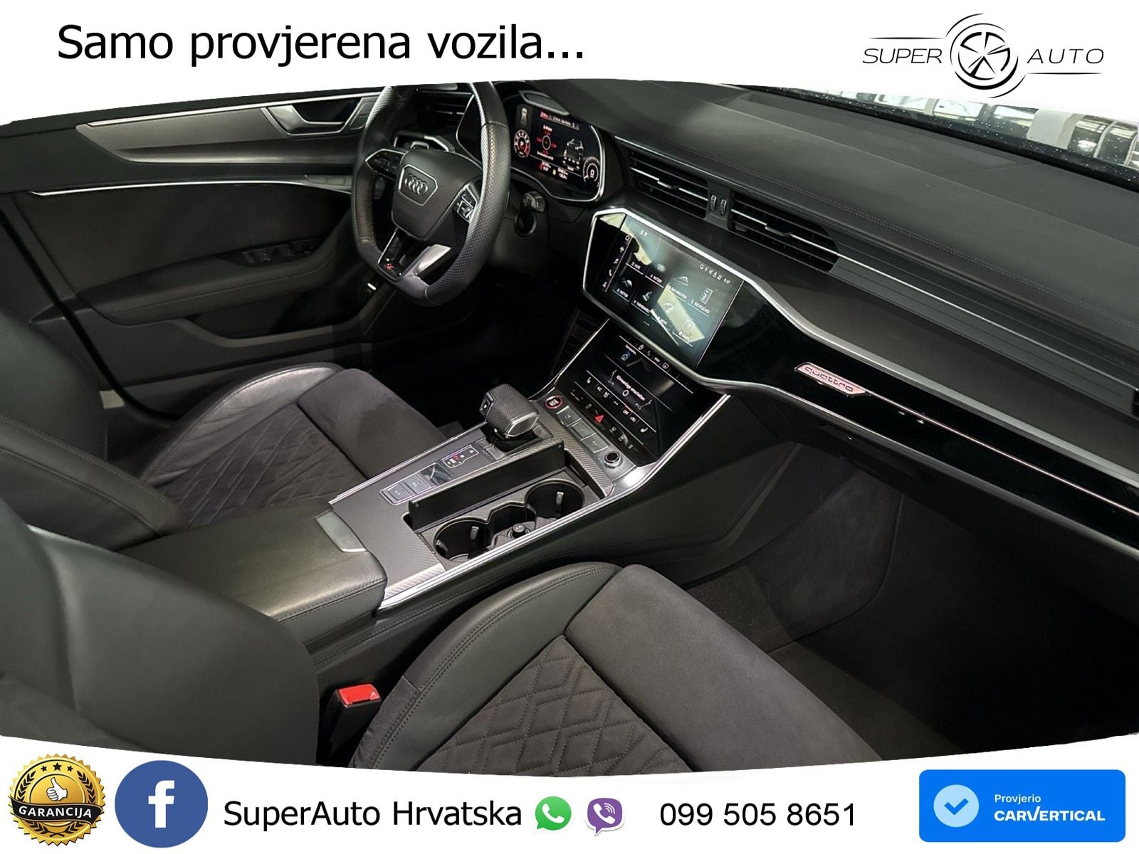 Audi RS6 Avant 4.0 TFSI V8 (600 KS) quattro Tiptronic Kuka ZRAČNI+ACC+GR SJED+KAM