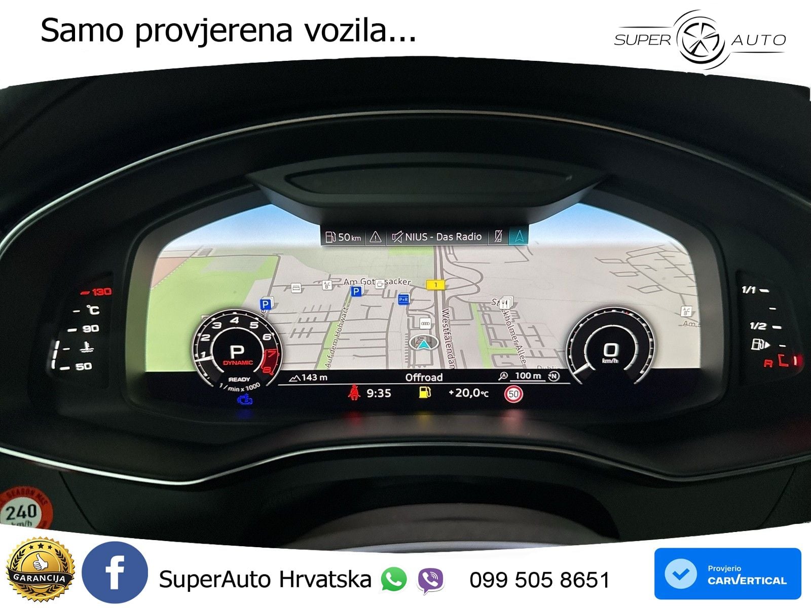 Audi RS6 Avant 4.0 TFSI V8 (600 KS) quattro Tiptronic Kuka ZRAČNI+ACC+GR SJED+KAM