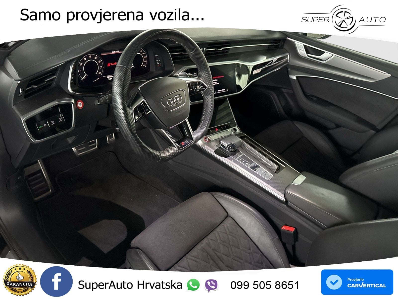 Audi RS6 Avant 4.0 TFSI V8 (600 KS) quattro Tiptronic Kuka ZRAČNI+ACC+GR SJED+KAM