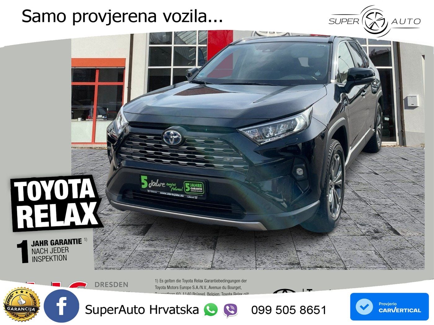 Toyota RAV4 2.5 (218 KS) Hybrid eCVT LED+GR SJED+ACC
