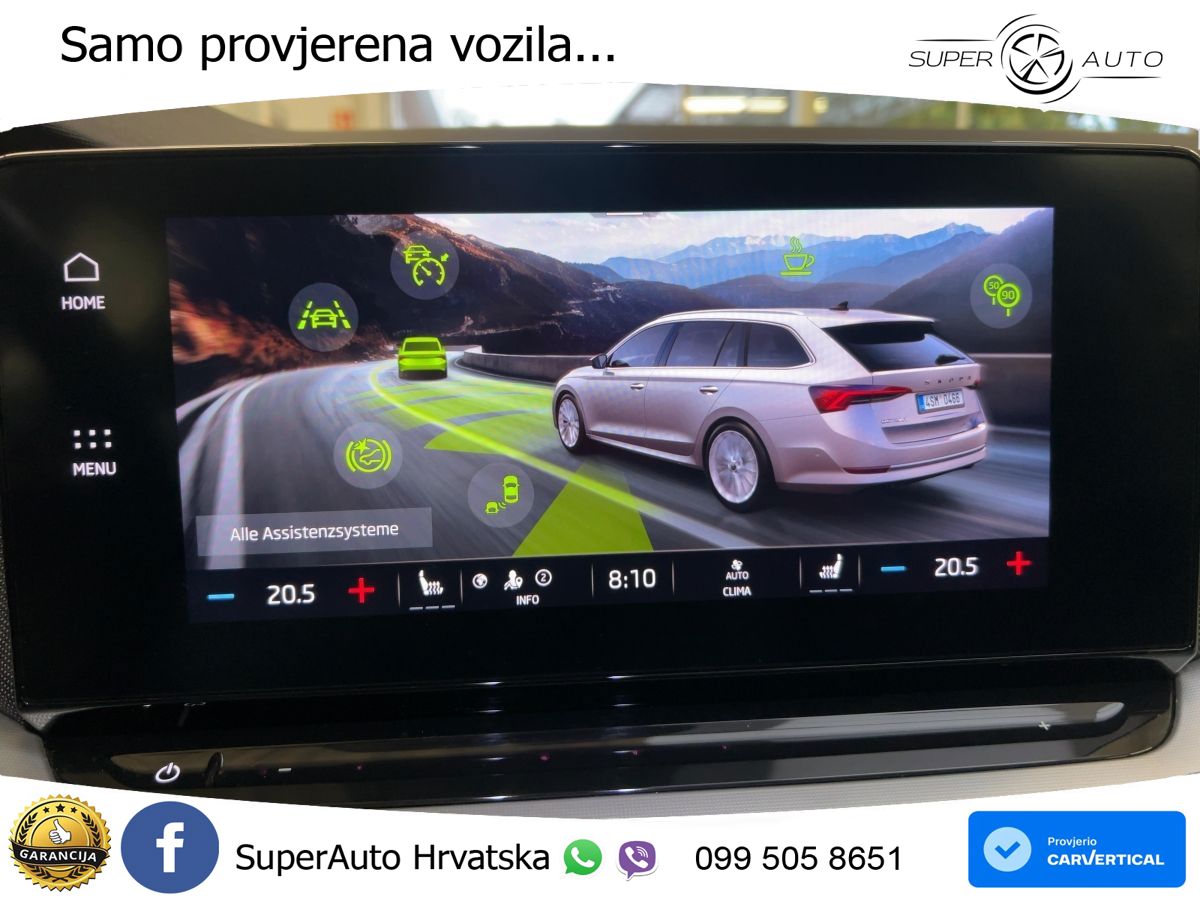 Škoda Octavia Combi 1.5 TSI (150 KS) DSG LED+GR SJED+ACC