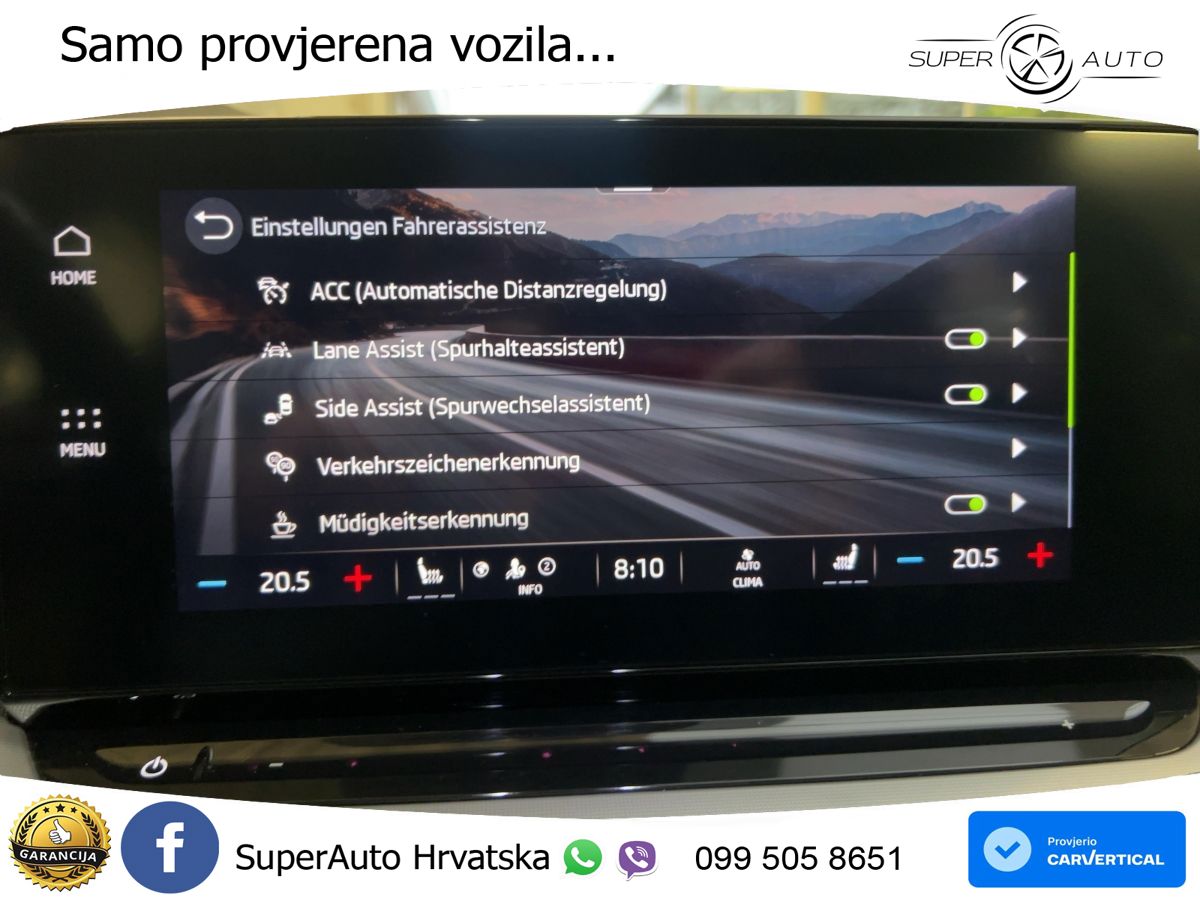 Škoda Octavia Combi 1.5 TSI (150 KS) DSG LED+GR SJED+ACC
