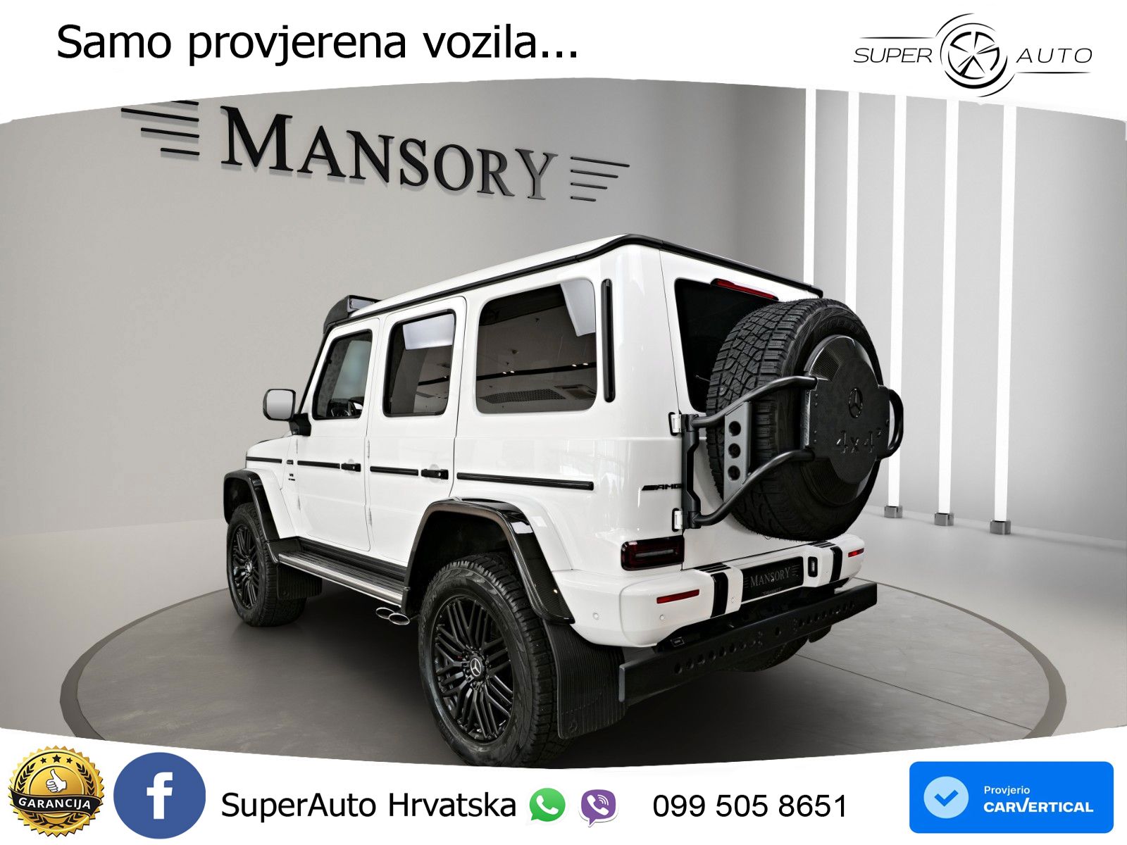 Mercedes AMG G 63 Long V8 (585 KS) 4MATIC 9G-TRONIC AMG SPEEDSHIFT PLUS LED+GR SJED+ACC