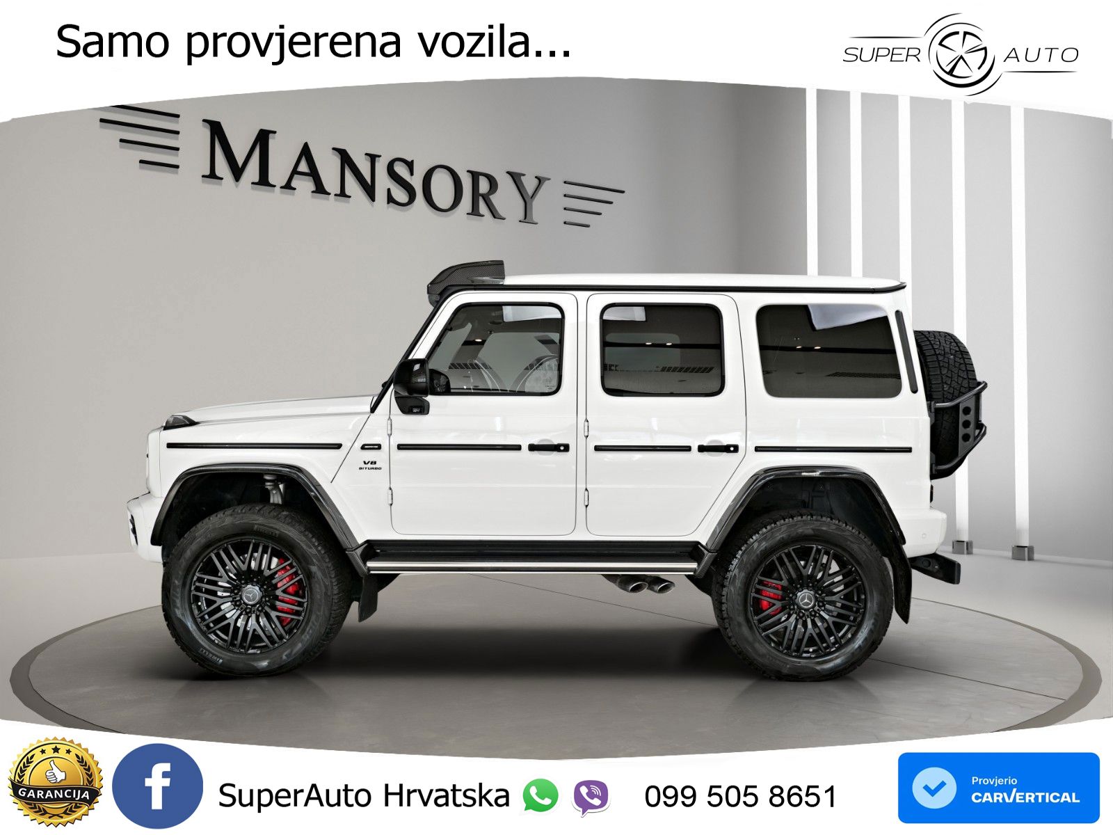 Mercedes AMG G 63 Long V8 (585 KS) 4MATIC 9G-TRONIC AMG SPEEDSHIFT PLUS LED+GR SJED+ACC