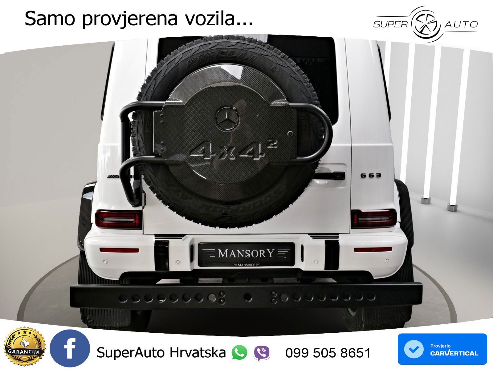 Mercedes AMG G 63 Long V8 (585 KS) 4MATIC 9G-TRONIC AMG SPEEDSHIFT PLUS LED+GR SJED+ACC
