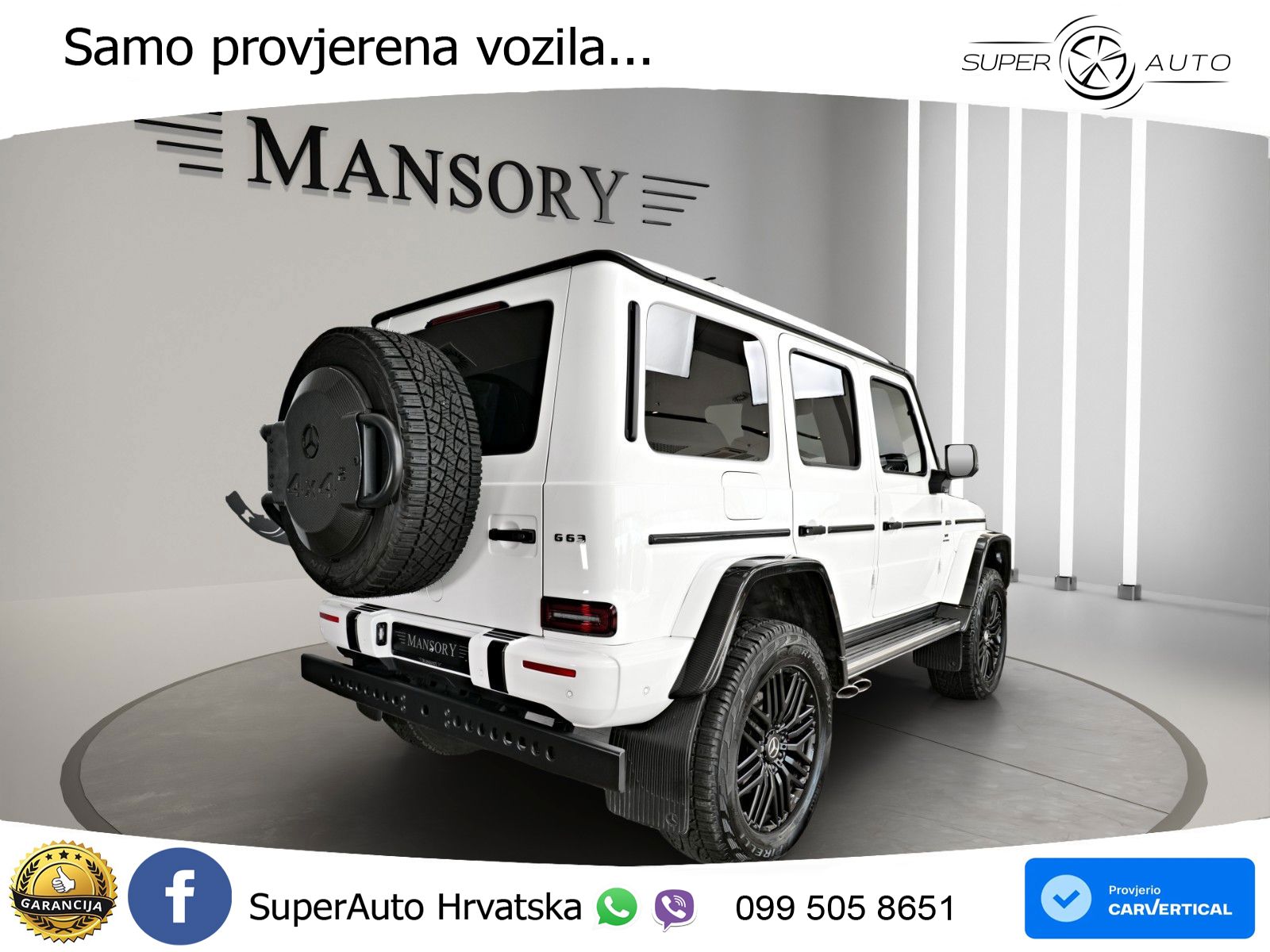 Mercedes AMG G 63 Long V8 (585 KS) 4MATIC 9G-TRONIC AMG SPEEDSHIFT PLUS LED+GR SJED+ACC