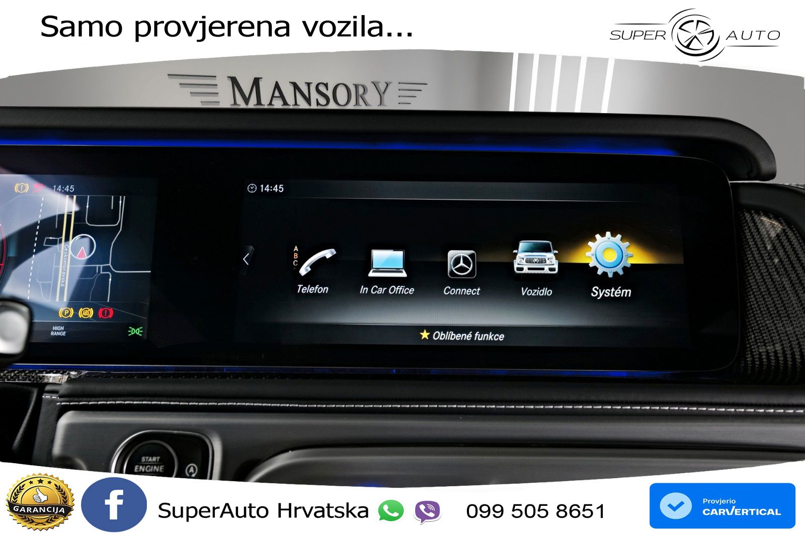 Mercedes AMG G 63 Long V8 (585 KS) 4MATIC 9G-TRONIC AMG SPEEDSHIFT PLUS LED+GR SJED+ACC