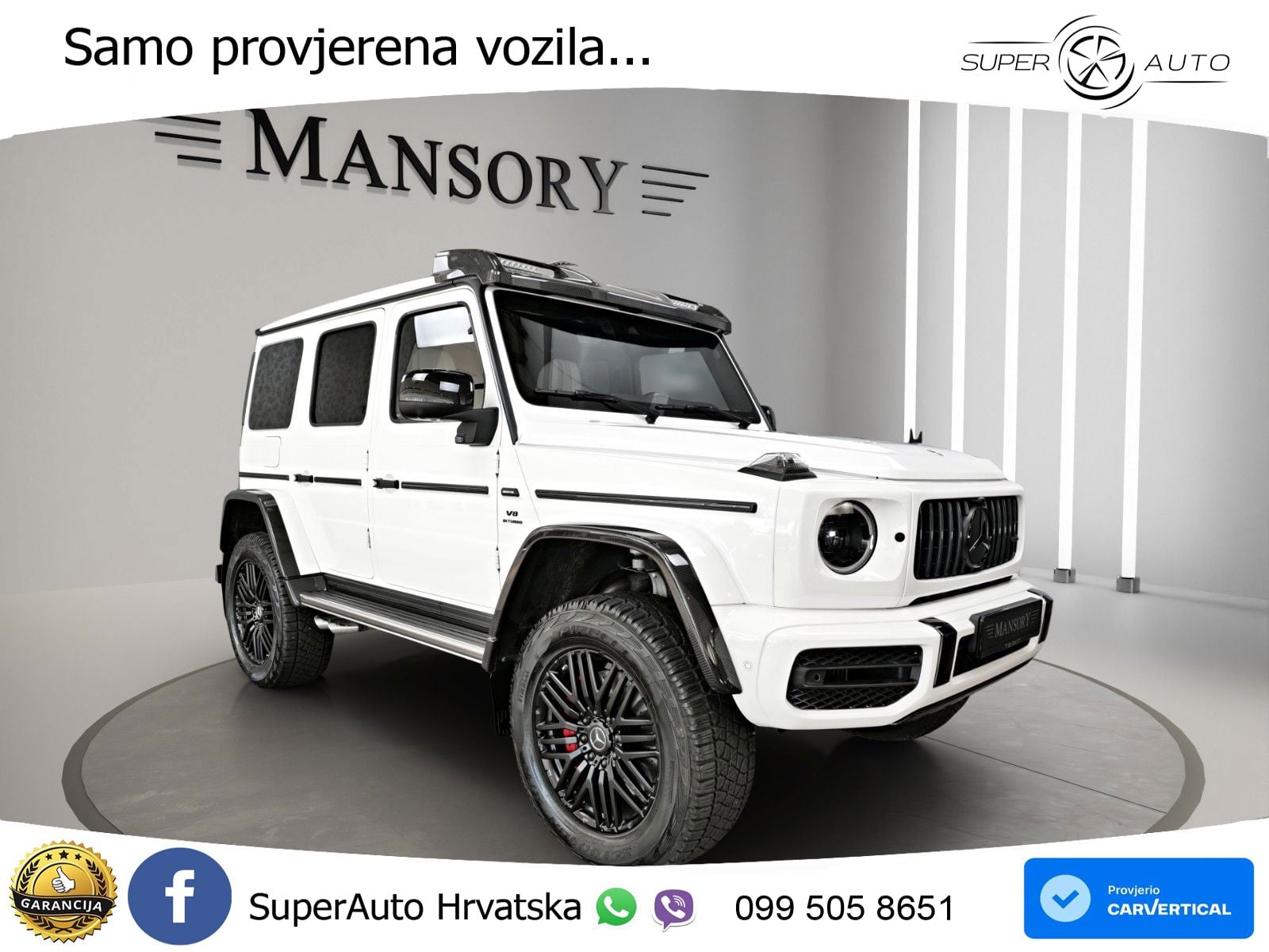 Mercedes AMG G 63 Long V8 (585 KS) 4MATIC 9G-TRONIC AMG SPEEDSHIFT PLUS LED+GR SJED+ACC