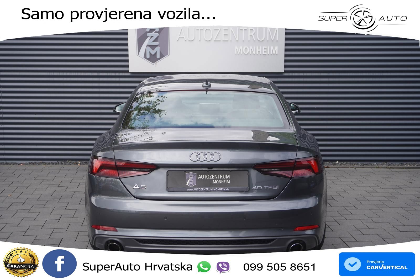 Audi A5 Sportback 40 TFSI (190 KS) S tronic S line