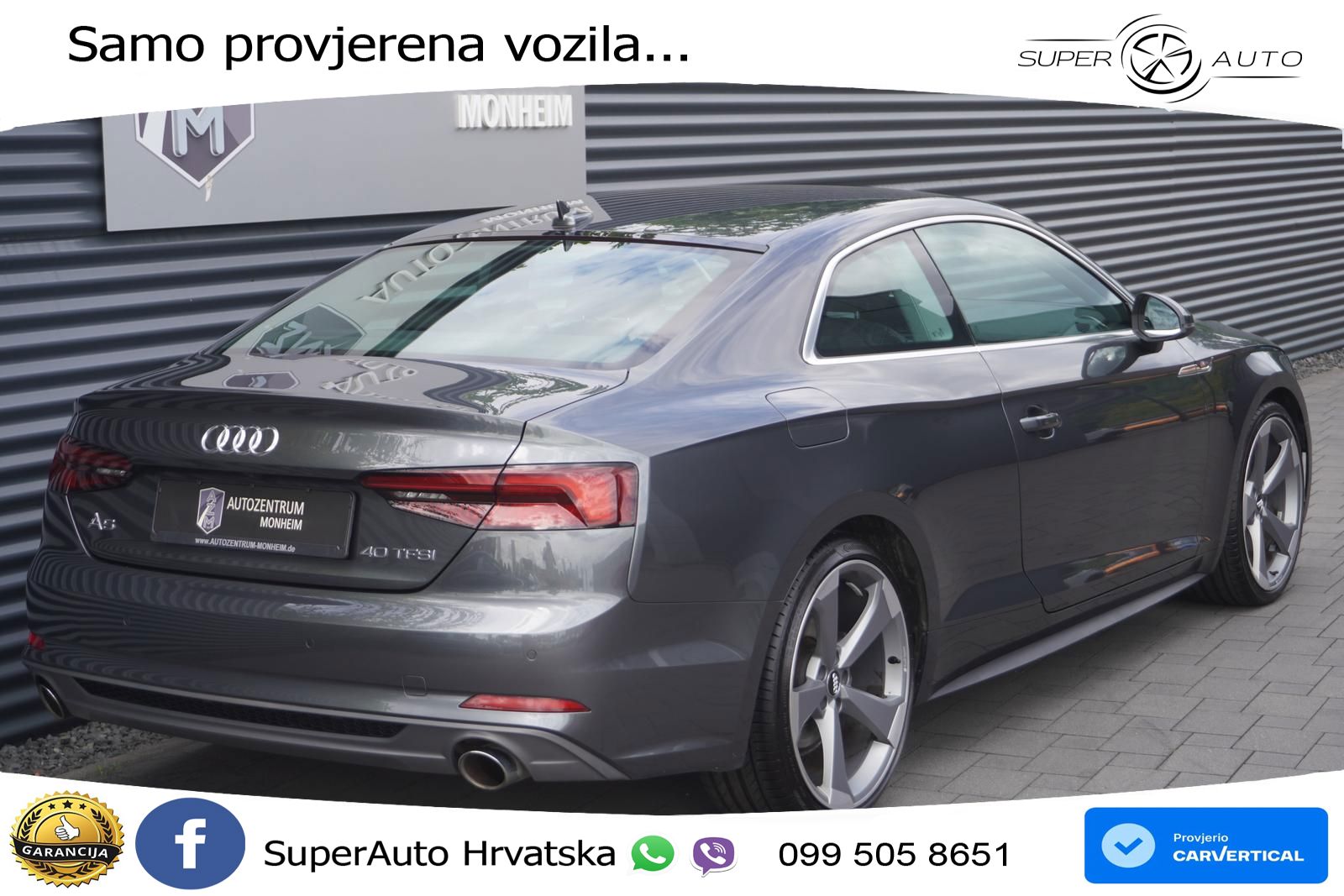 Audi A5 Sportback 40 TFSI (190 KS) S tronic S line