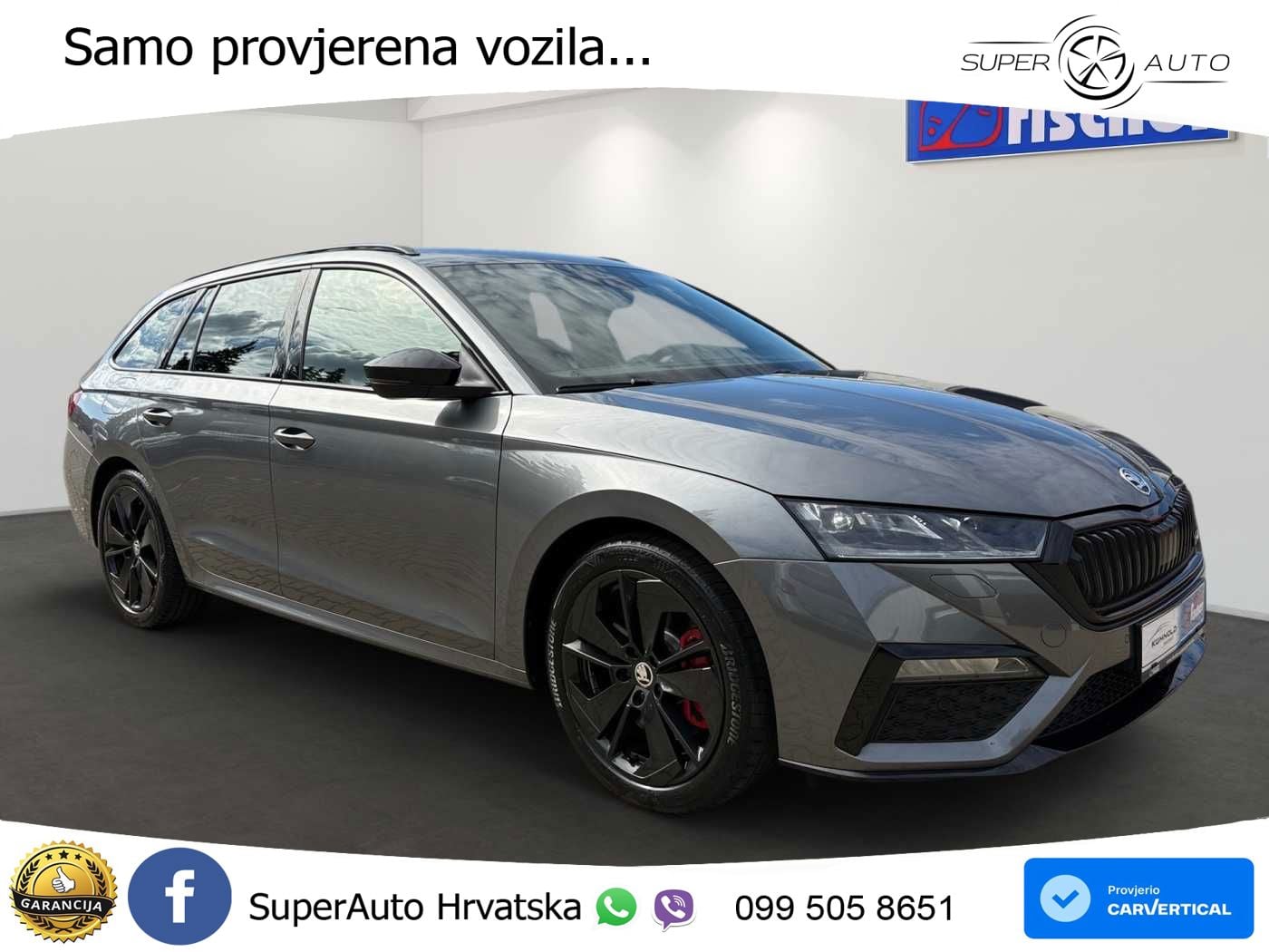 Škoda Octavia Combi RS 2.0 TSI (245 KS) DSG LED+GR SJED+ACC