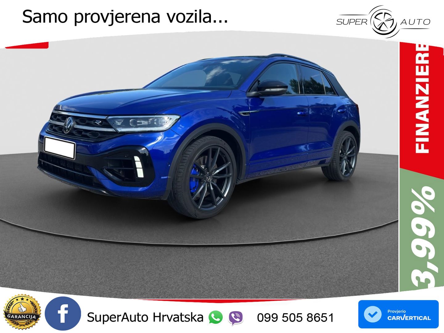 Volkswagen T-Roc I R 2.0 TSI (300 KS) OPF 4M DSG LED+GR SJED+ACC