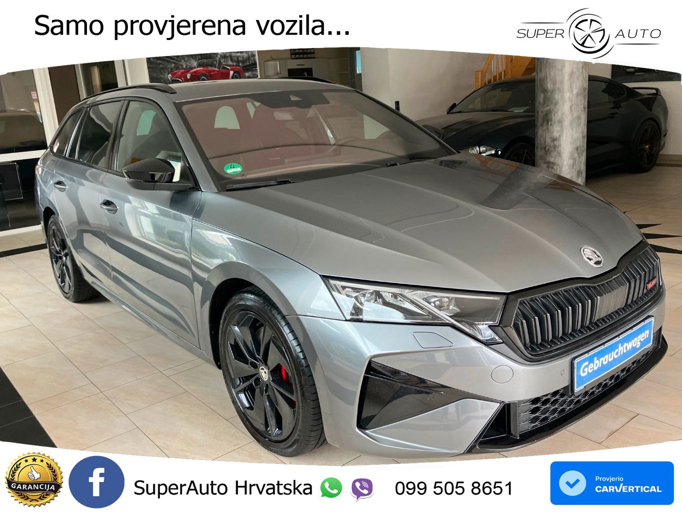 Škoda Octavia Combi RS 2.0 TSI (265 KS) DSG LED+GR SJED+ACC