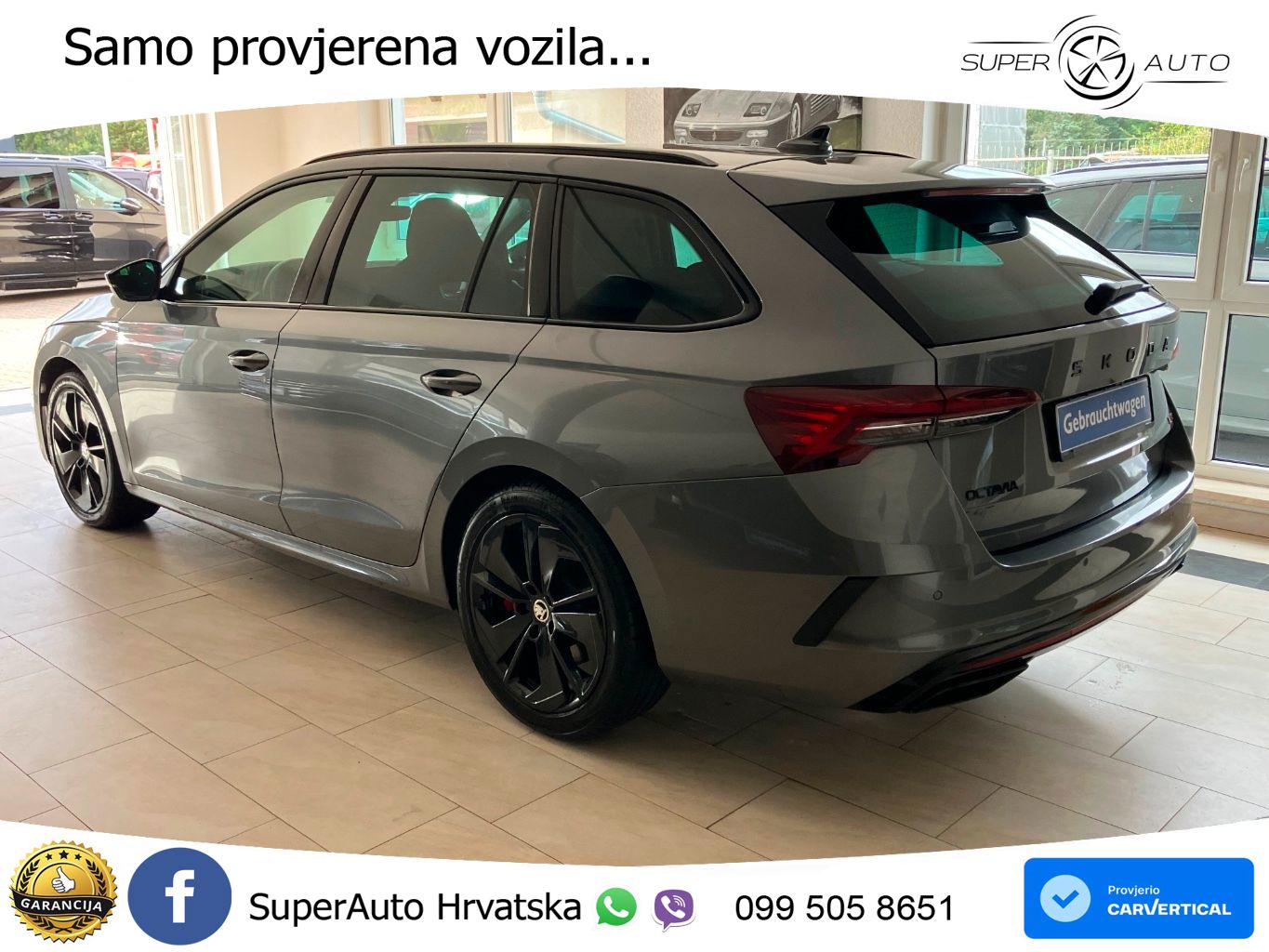 Škoda Octavia Combi RS 2.0 TSI (265 KS) DSG LED+GR SJED+ACC
