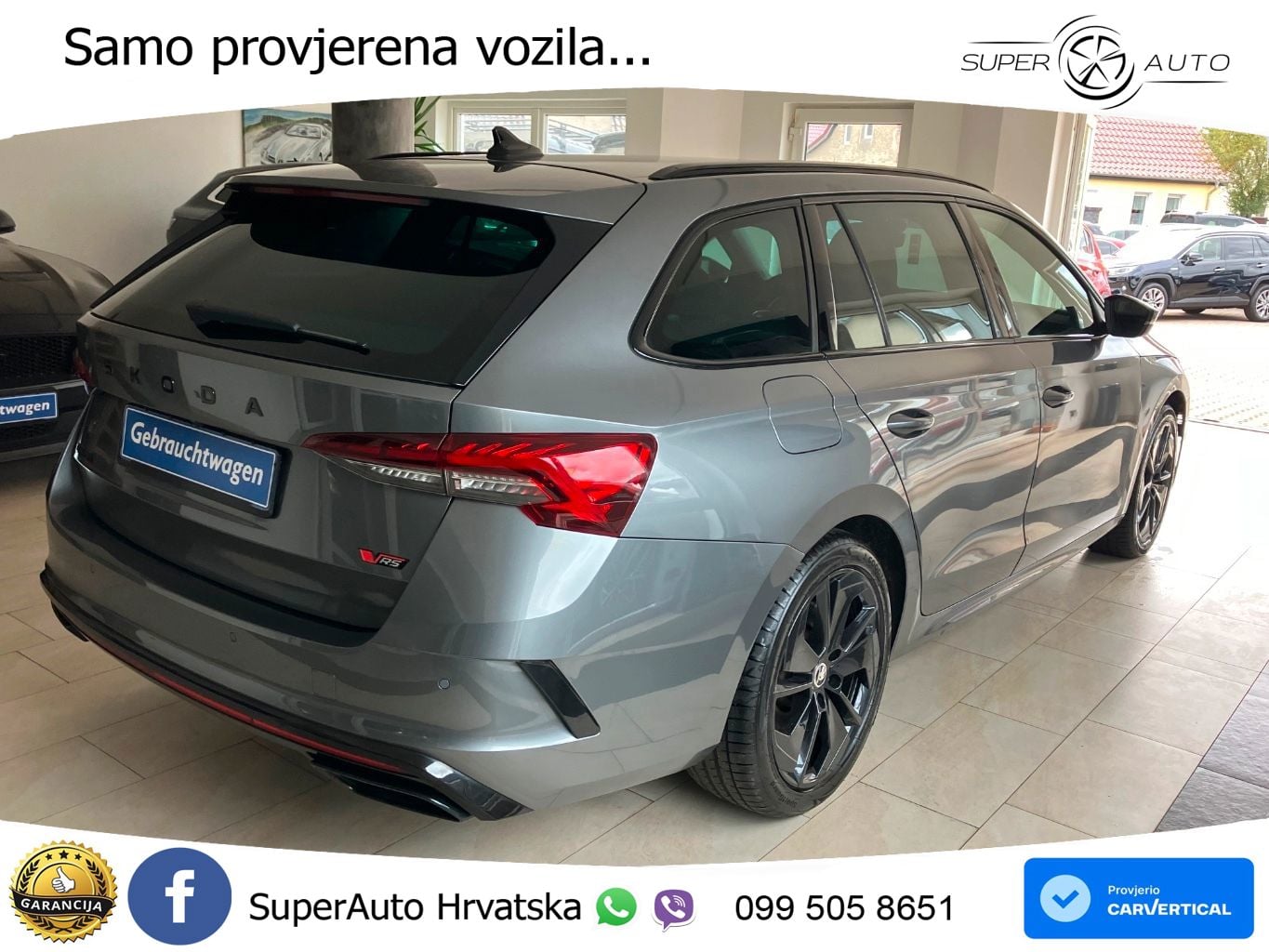 Škoda Octavia Combi RS 2.0 TSI (265 KS) DSG LED+GR SJED+ACC