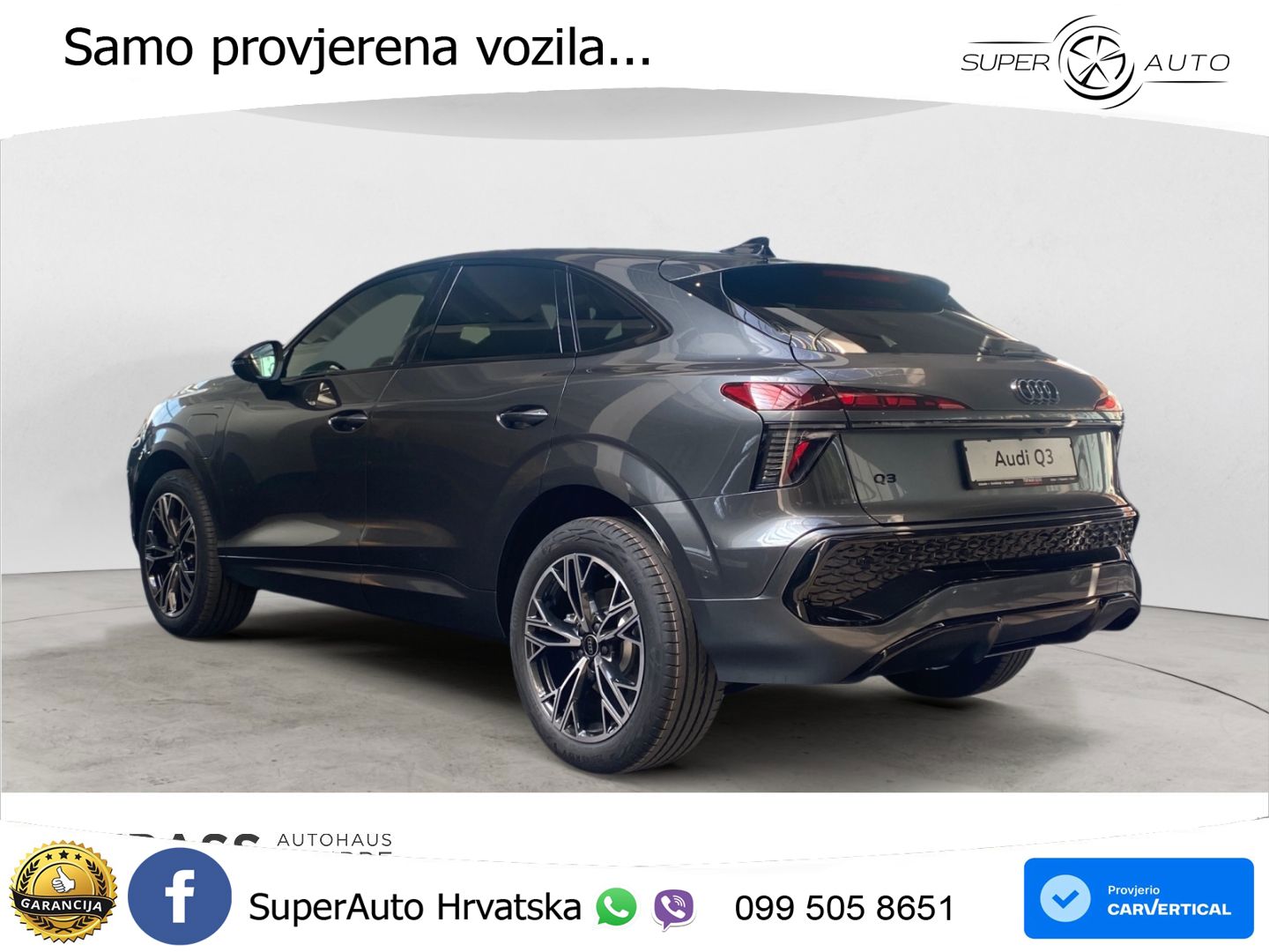 Audi Q3 Sportback 1.5 TFSIe (272 KS) S tronic S line LED+GR SJED+ACC