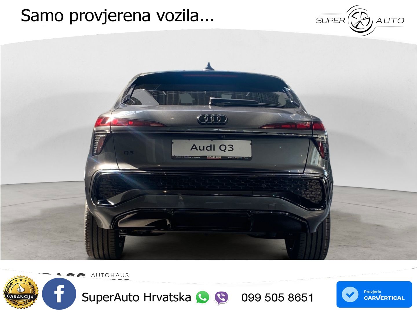 Audi Q3 Sportback 1.5 TFSIe (272 KS) S tronic S line LED+GR SJED+ACC