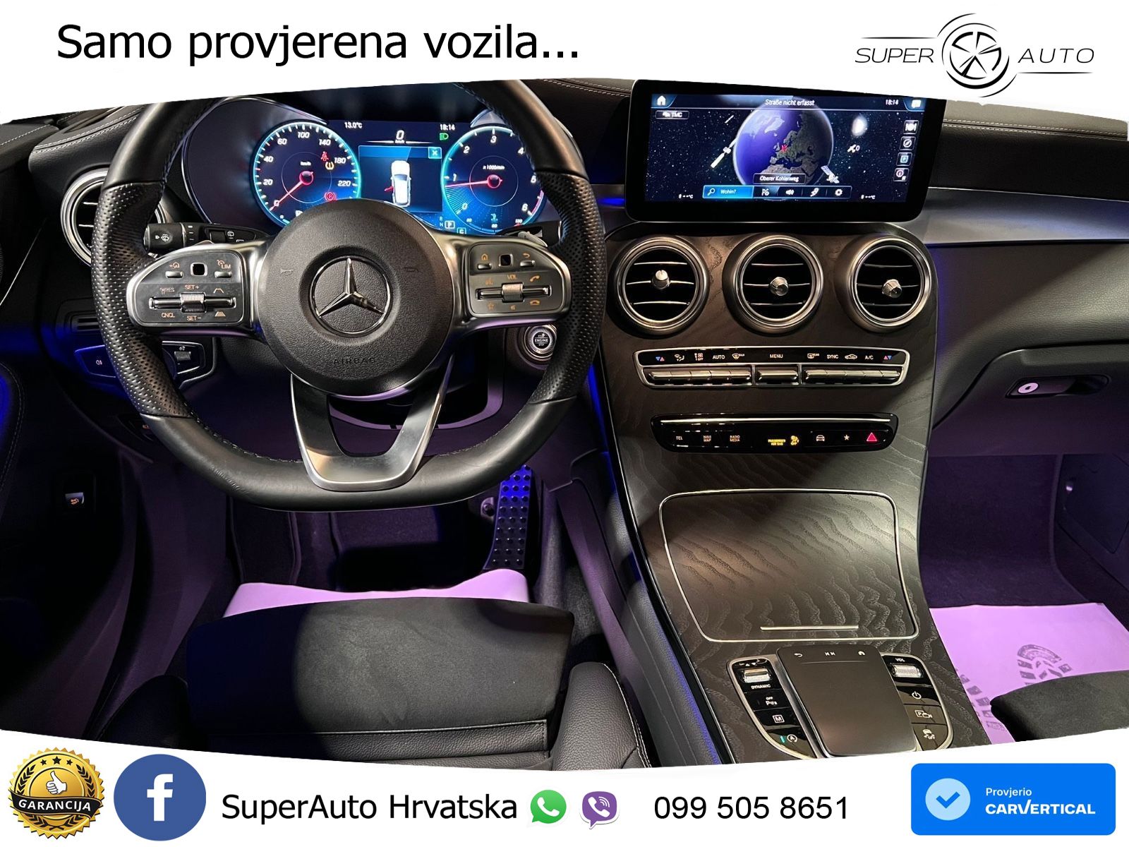Mercedes GLC 300d (245 KS) 4MATIC G-TRONIC AMG LED+GR SJED+ACC