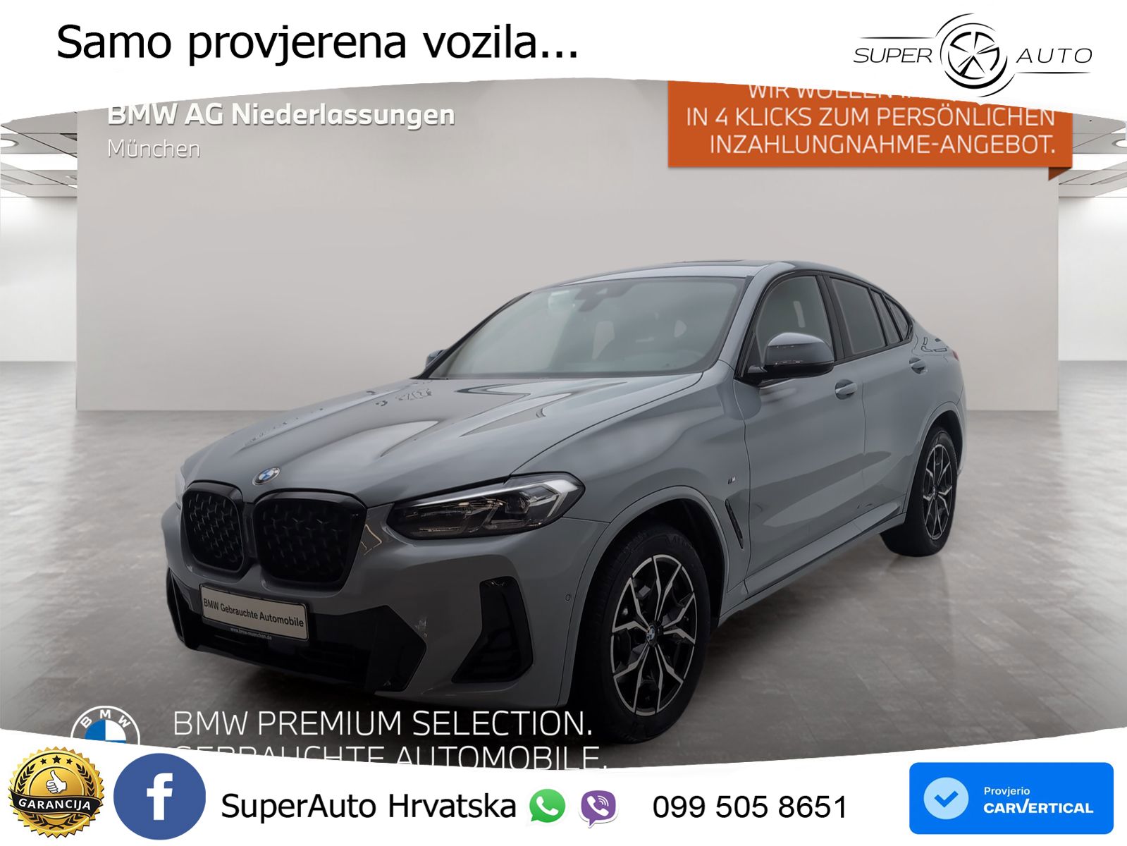 BMW X4 30d (286 KS) xDrive Steptronic M Sport LED+GR SJED+ACC