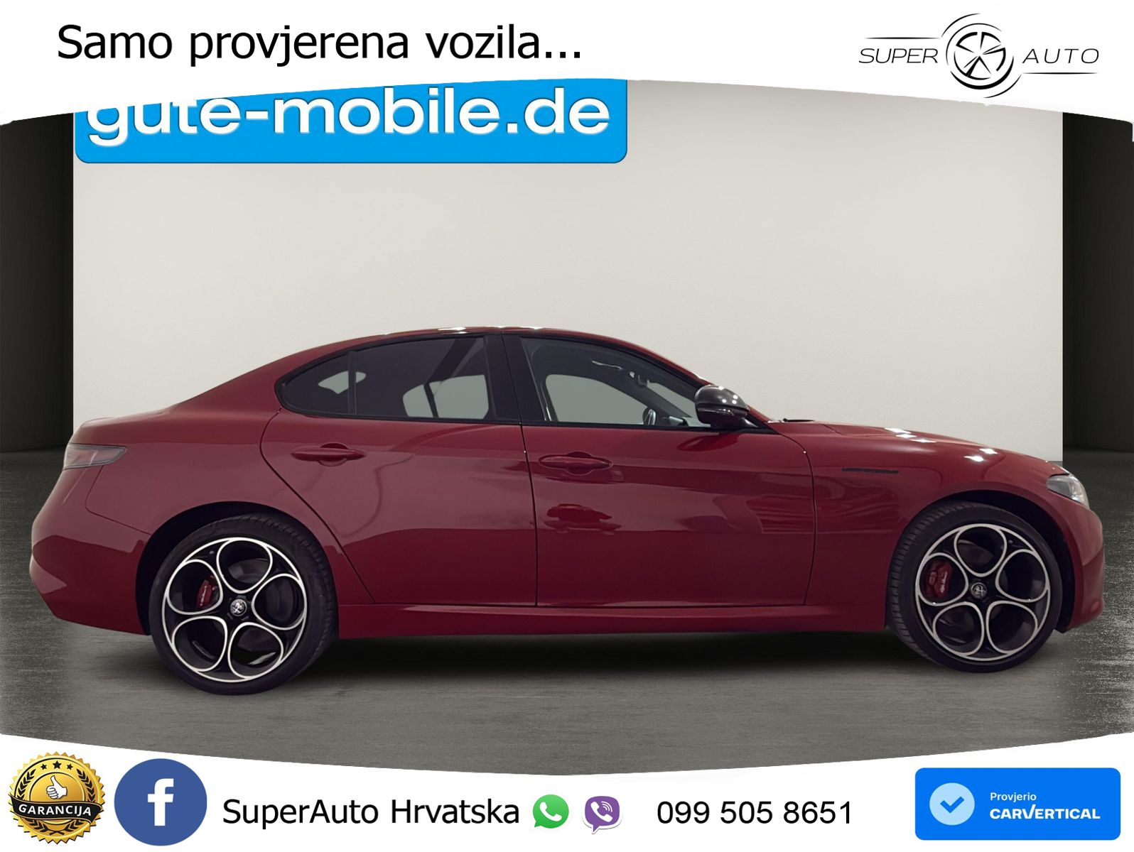 Alfa Romeo Giulia 2.0 Turbo (280 KS) Q4 Automatic LED+GR SJED+ACC