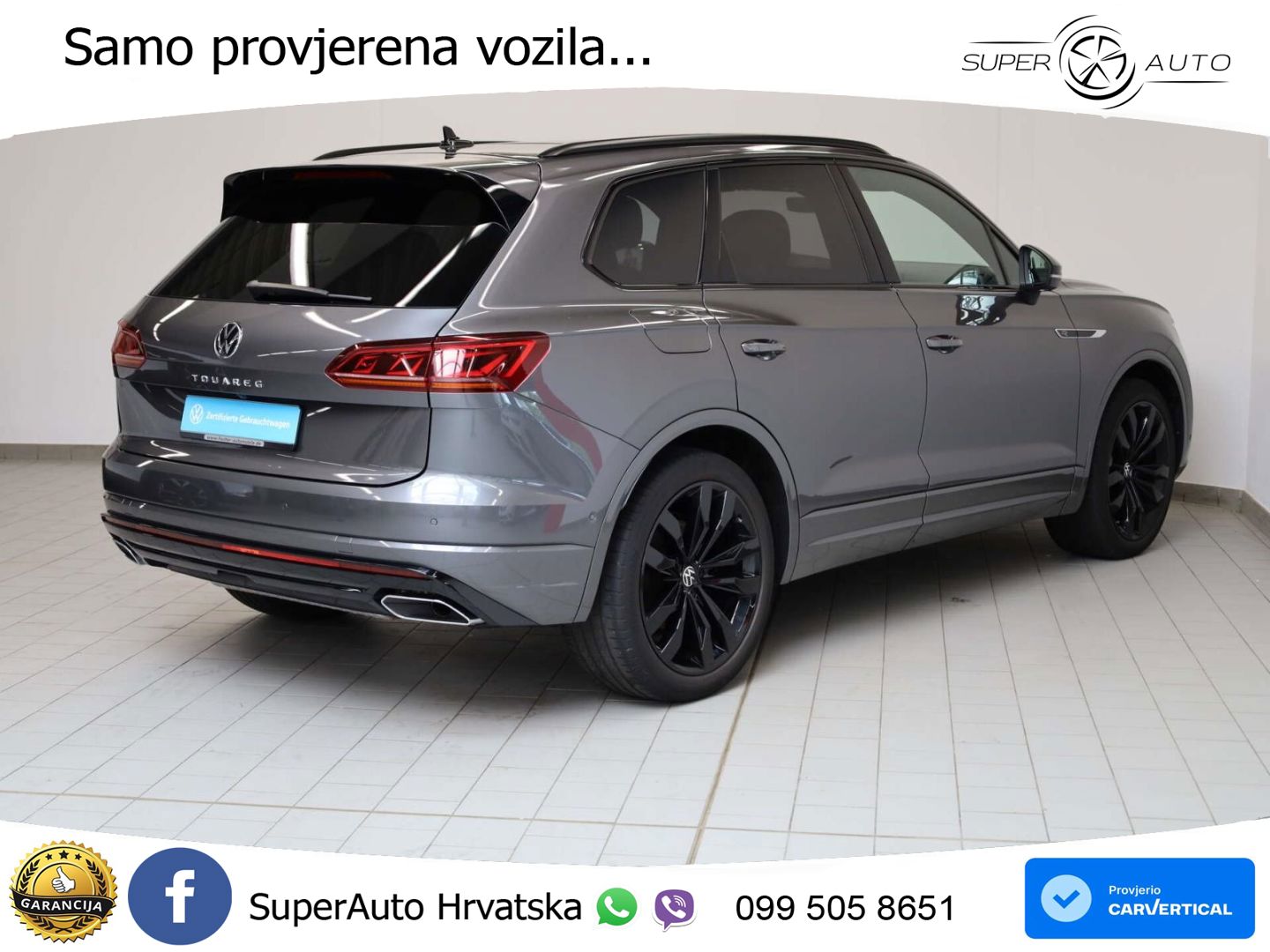 Volkswagen Touareg 3.0 V6 TDI (286 KS) 4MOTION Tiptronic R-Line ZRAČNI+ACC+GR SJED+KAM+PANO