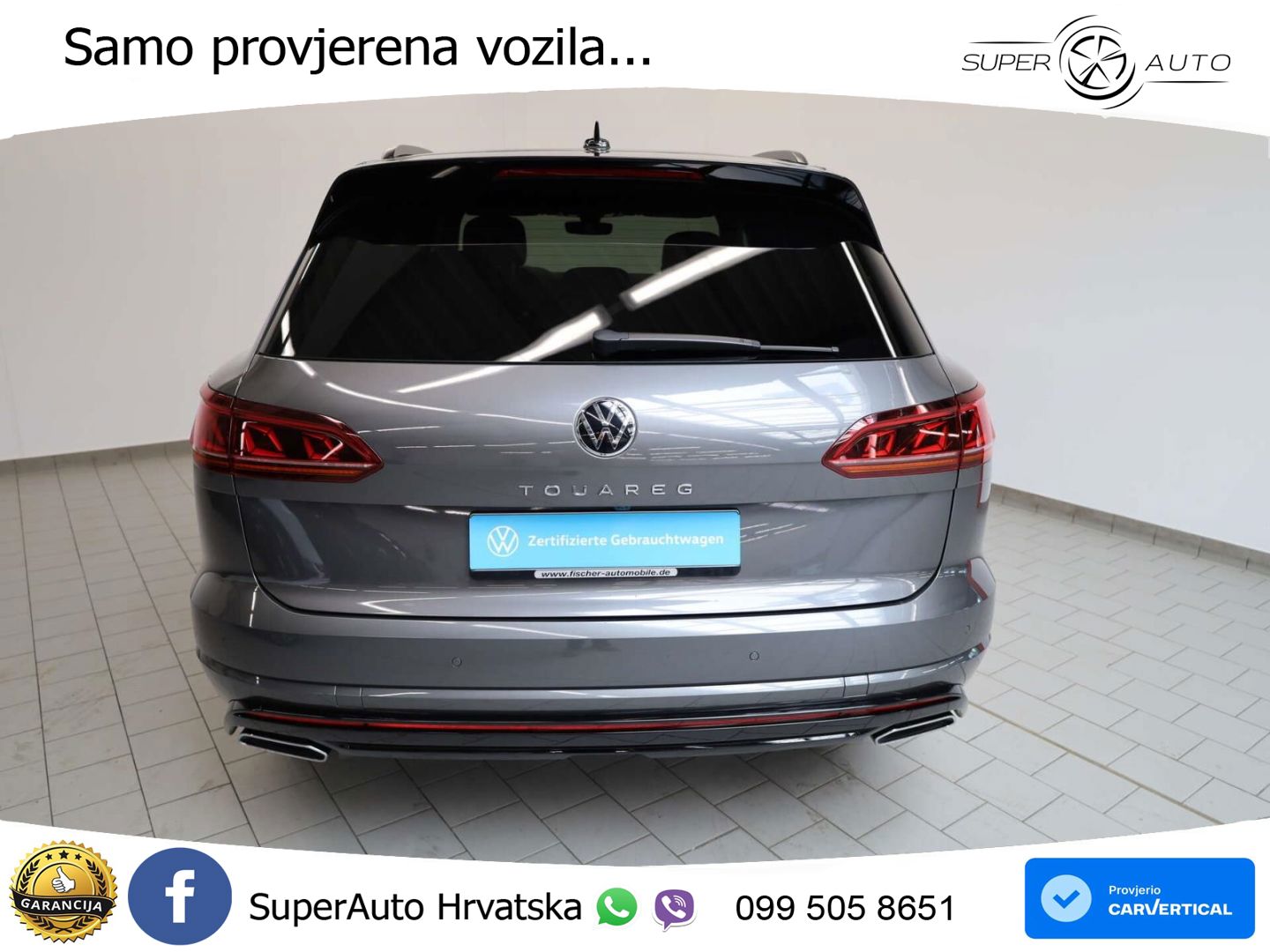 Volkswagen Touareg 3.0 V6 TDI (286 KS) 4MOTION Tiptronic R-Line ZRAČNI+ACC+GR SJED+KAM+PANO