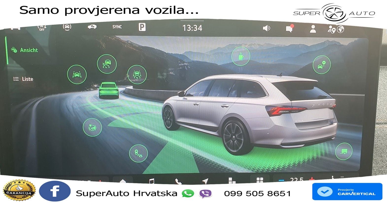 Škoda Octavia Combi 2.0 TDI (150 KS) DSG MATRIX+GR SJED+KAM
