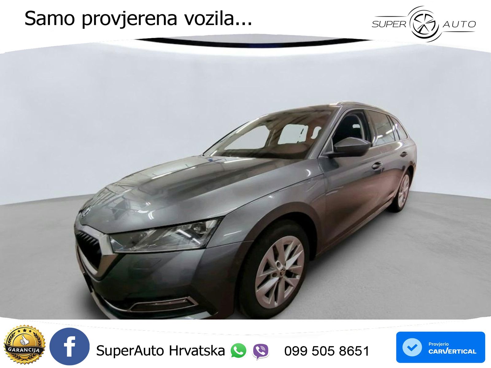 Škoda Octavia Combi 2.0 TDI (150 KS) DSG LED+GR SJED+ACC