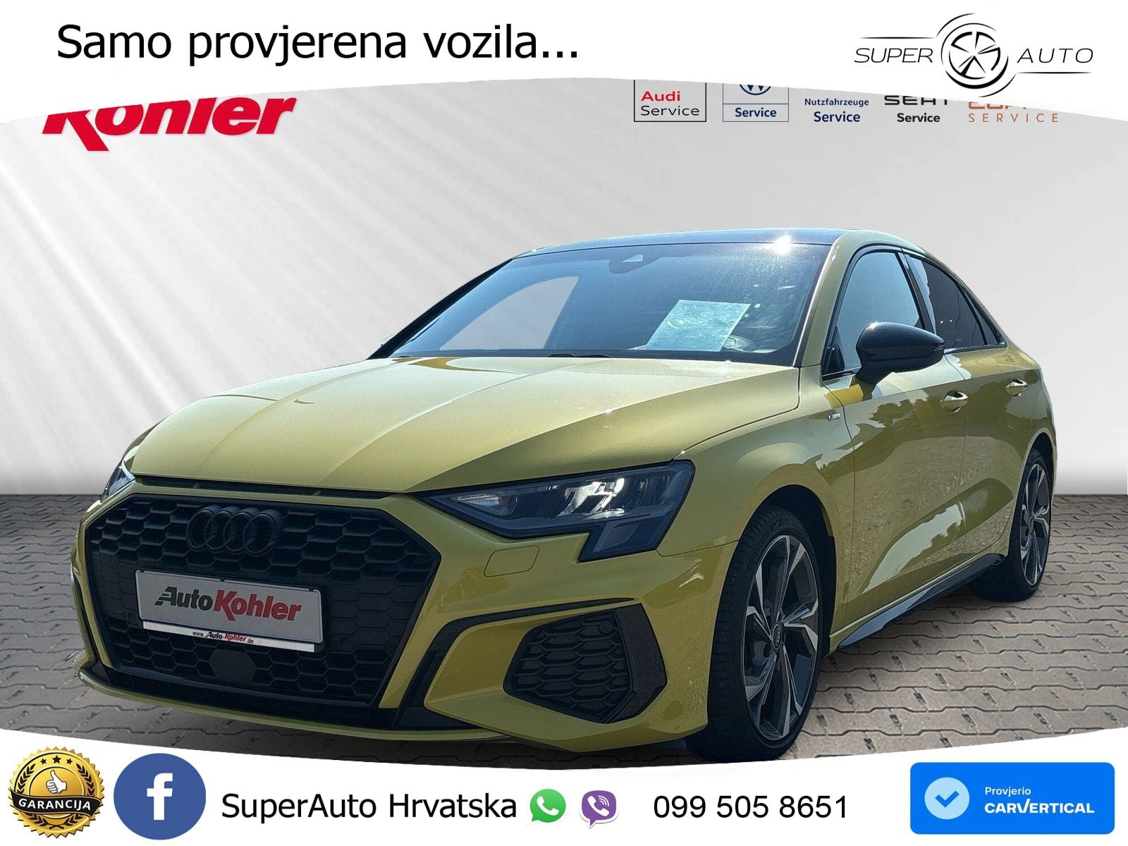 Audi A3 Limuzina 35 TDI (150 KS) S tronic S line LED+GR SJED+ACC