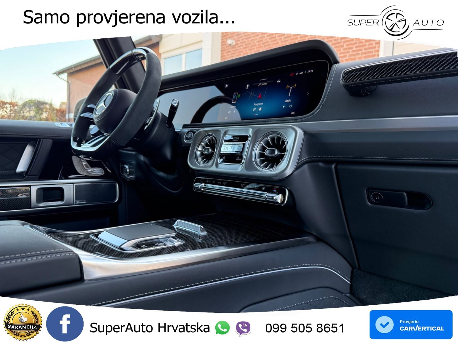 Mercedes AMG G 63 Long V8 (585 KS) 4MATIC 9G-TRONIC AMG SPEEDSHIFT TCT LED+GR SJED+ACC