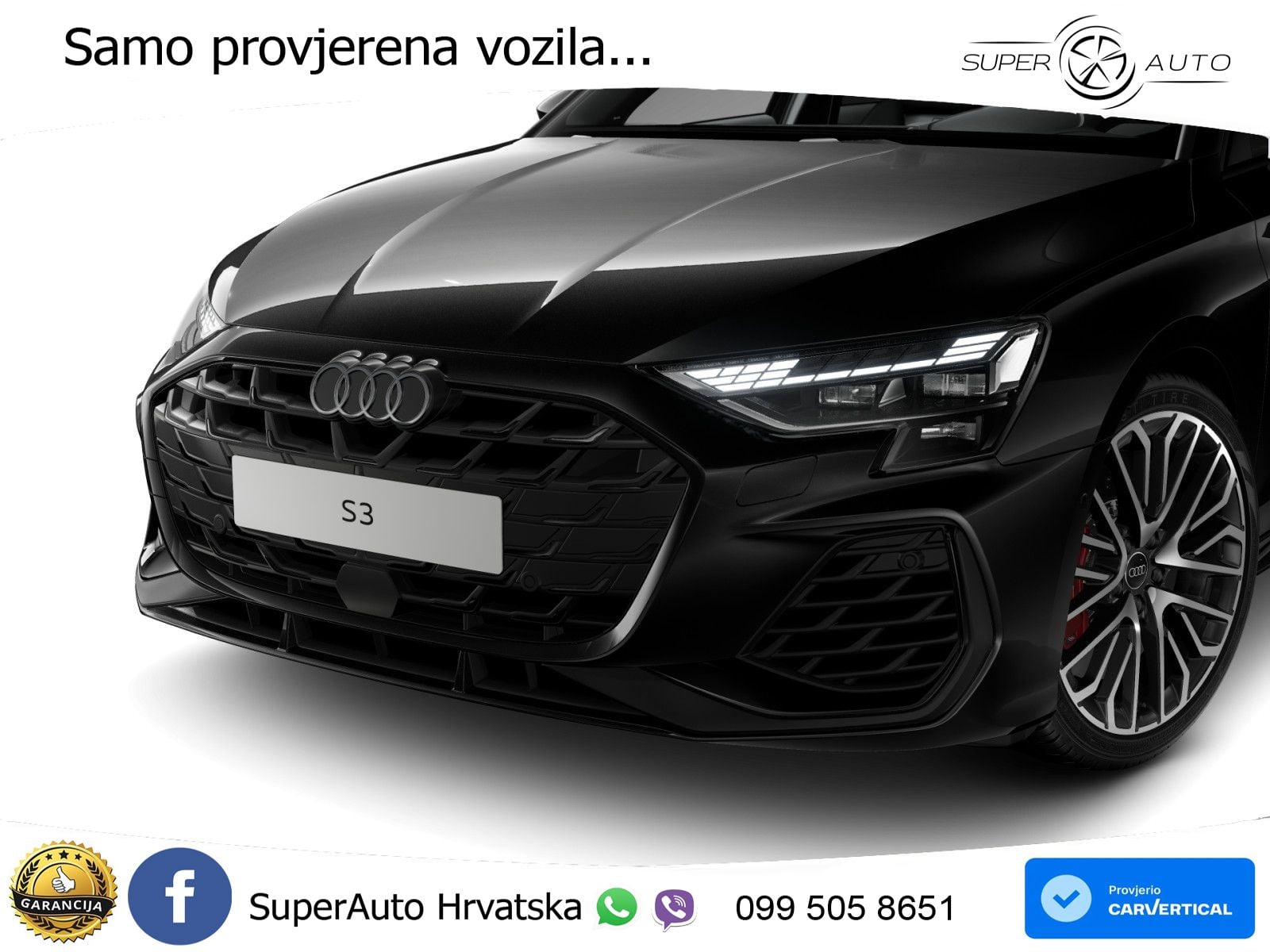 Audi S3 2.0 TFSI (333 KS) quattro S tronic MATRIX+GR SJED+KAM