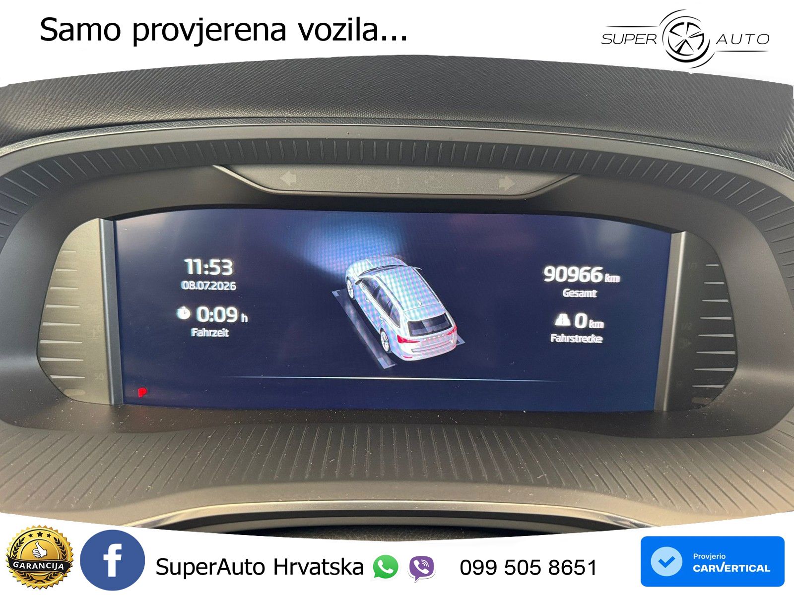 Škoda Octavia Combi 2.0 TDI (150 KS) DSG LED+GR SJED+ACC
