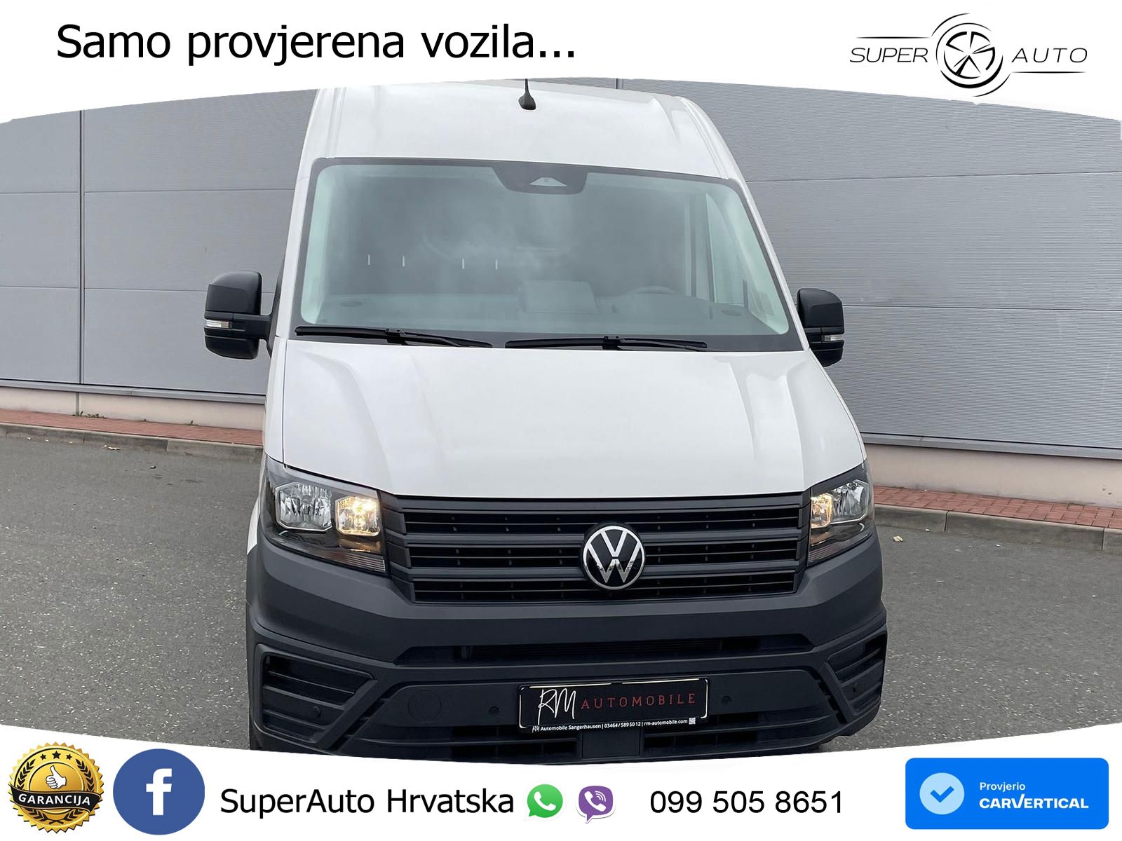 Volkswagen Crafter Kasten 35 L3H3 NAV AHK oh.Schäden 5J.Gar 177 KS