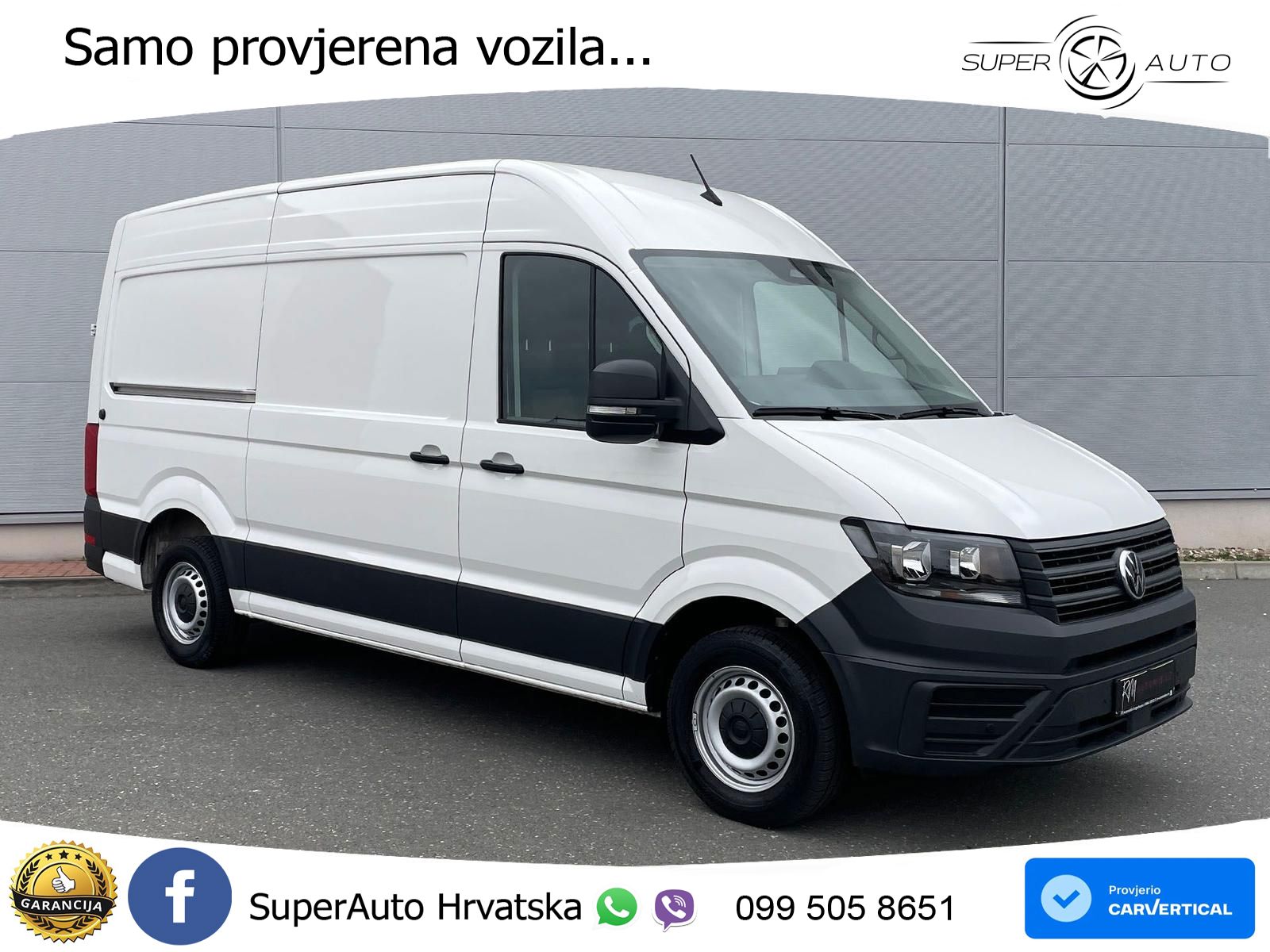 Volkswagen Crafter Kasten 35 L3H3 NAV AHK oh.Schäden 5J.Gar 177 KS