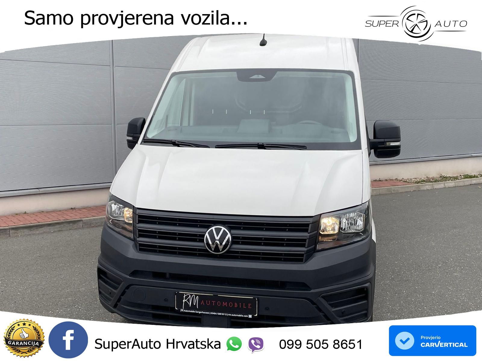 Volkswagen Crafter Kasten 35 L3H3 NAV AHK oh.Schäden 5J.Gar 177 KS