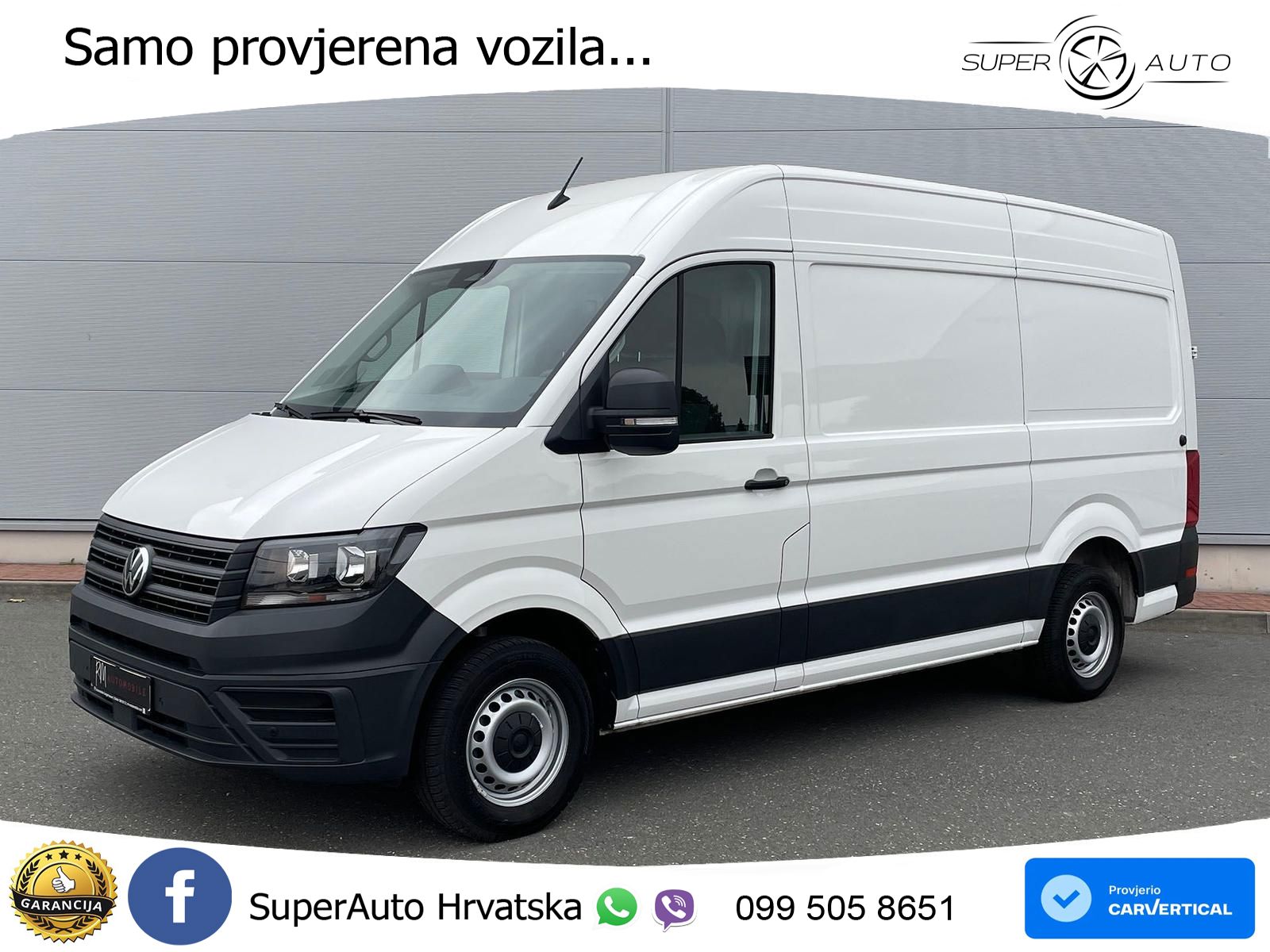 Volkswagen Crafter Kasten 35 L3H3 NAV AHK oh.Schäden 5J.Gar 177 KS