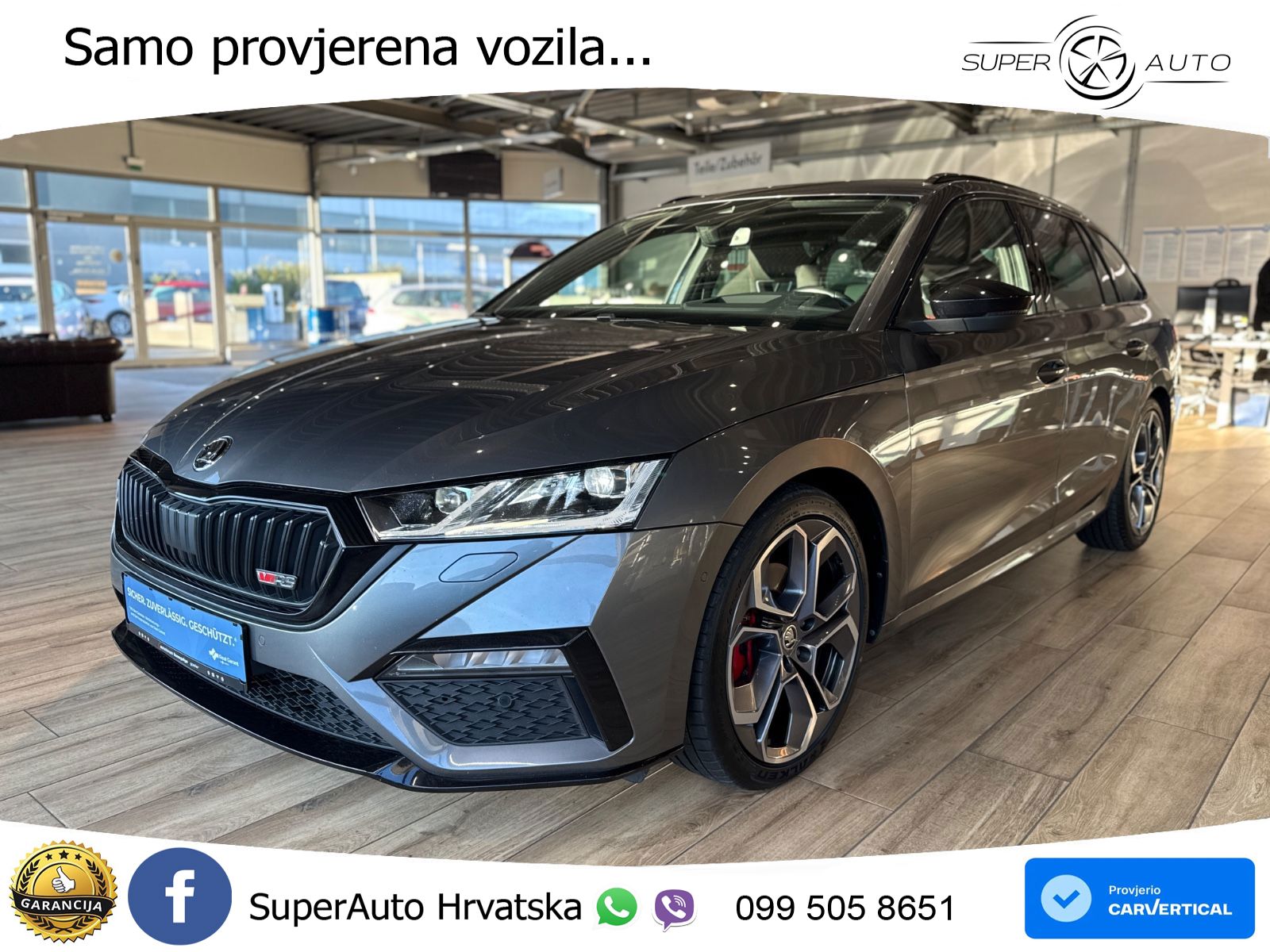 Škoda Octavia Combi RS 2.0 TDI (200 KS) DSG LED+GR SJED+ACC