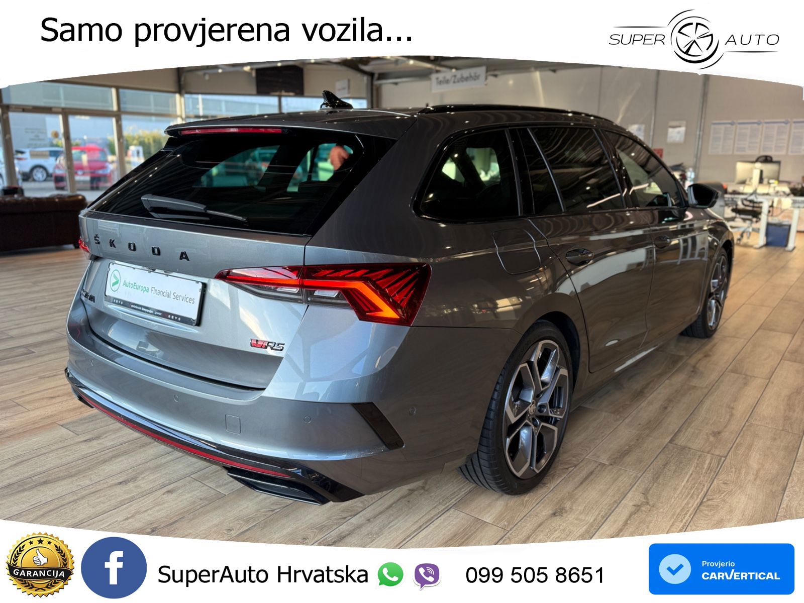 Škoda Octavia Combi RS 2.0 TDI (200 KS) DSG LED+GR SJED+ACC