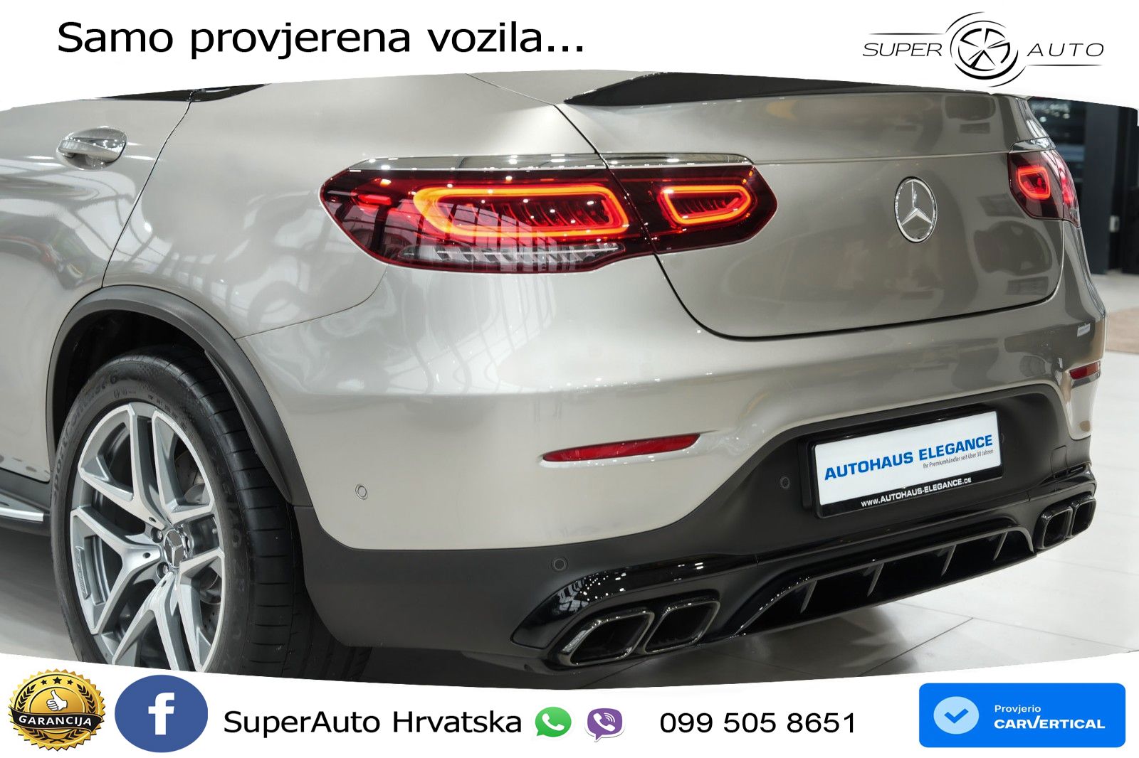 Mercedes GLC Coupe AMG 63 V8 (476 KS) 4MATIC+ MCT LED+GR SJED+ACC