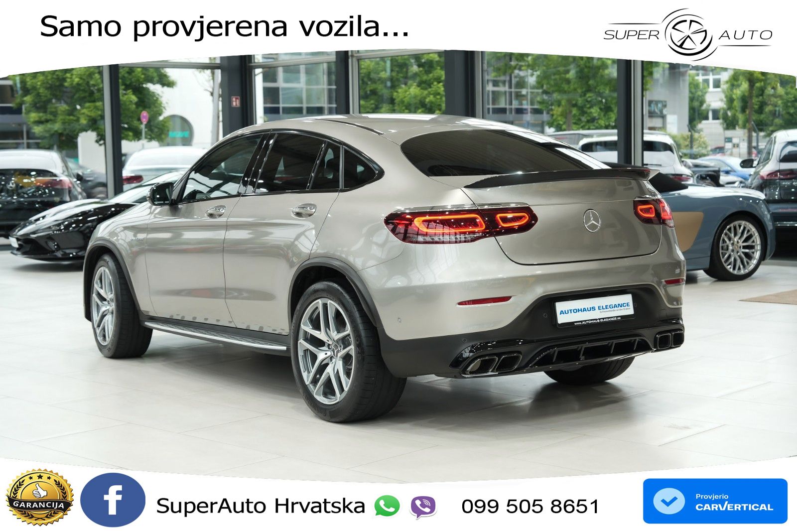 Mercedes GLC Coupe AMG 63 V8 (476 KS) 4MATIC+ MCT LED+GR SJED+ACC