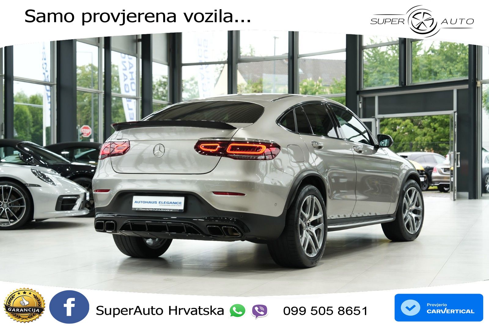 Mercedes GLC Coupe AMG 63 V8 (476 KS) 4MATIC+ MCT LED+GR SJED+ACC